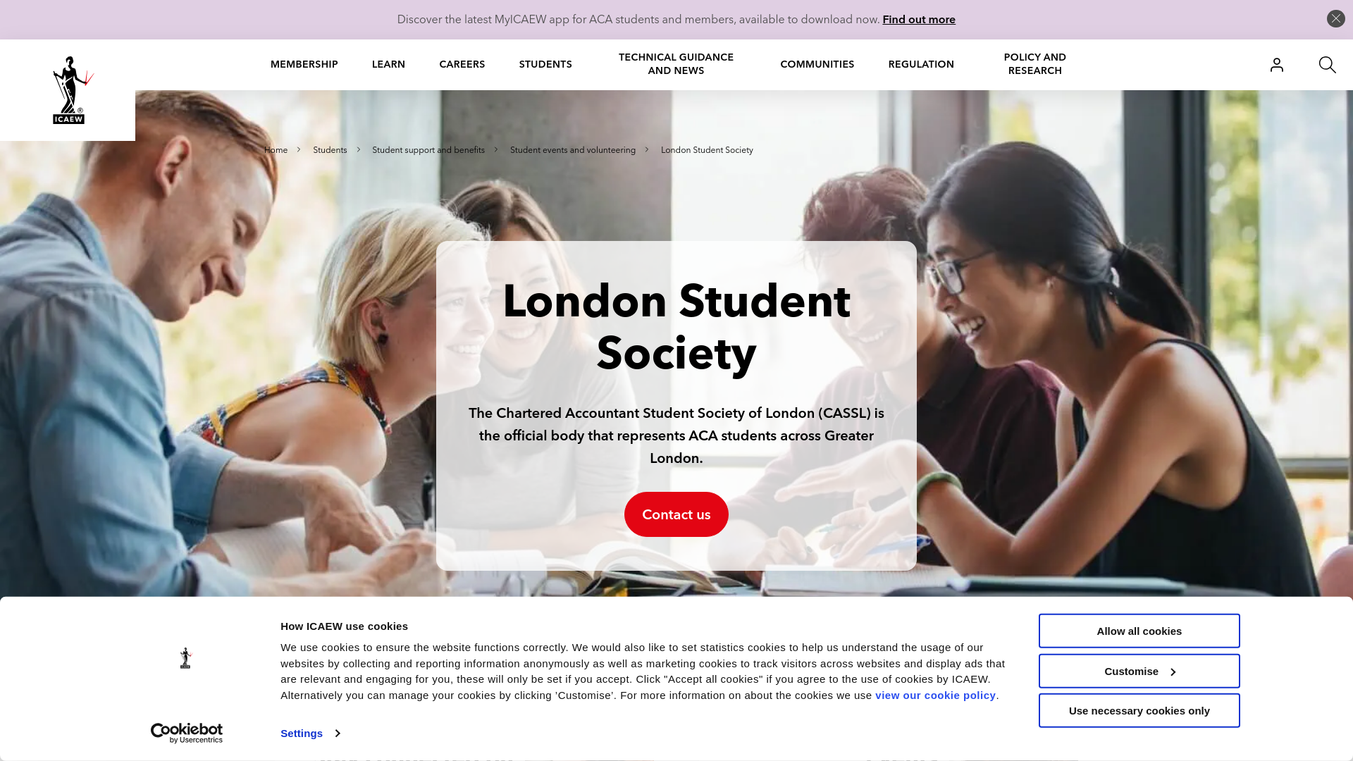 Website screenshot