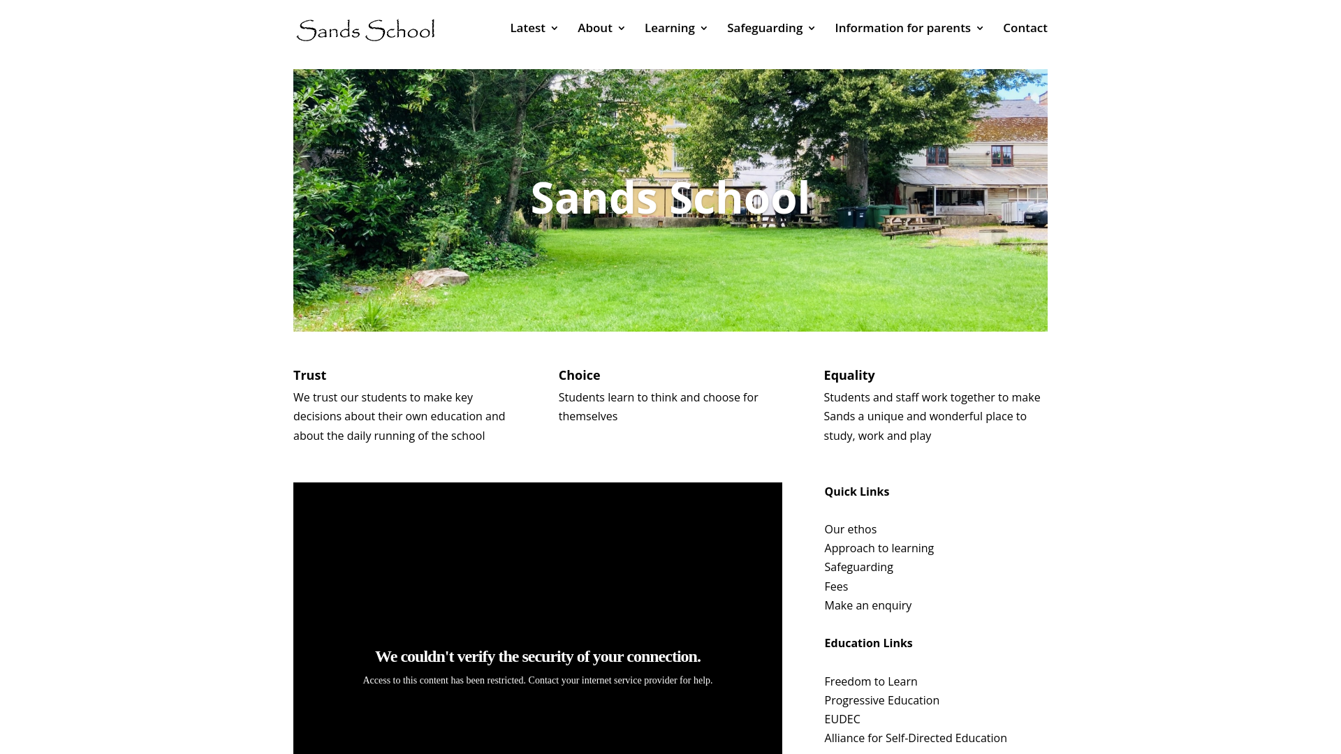 Website screenshot