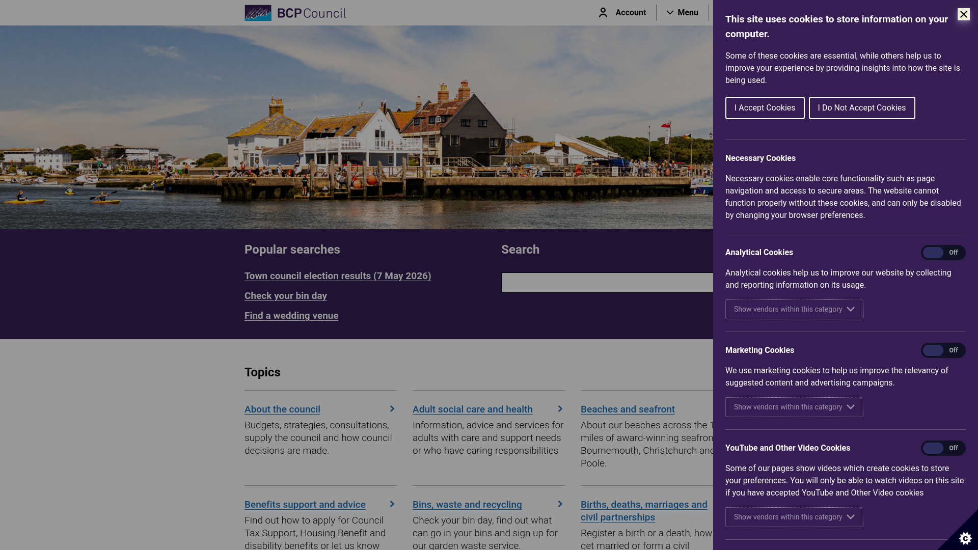 Website screenshot