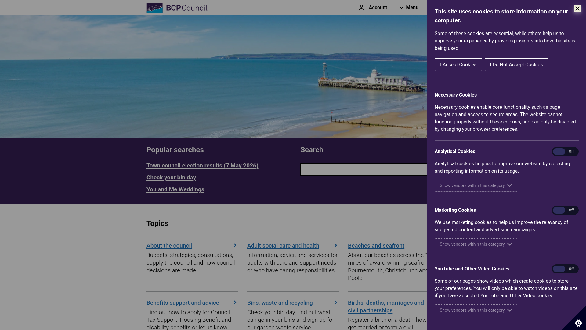 Website screenshot