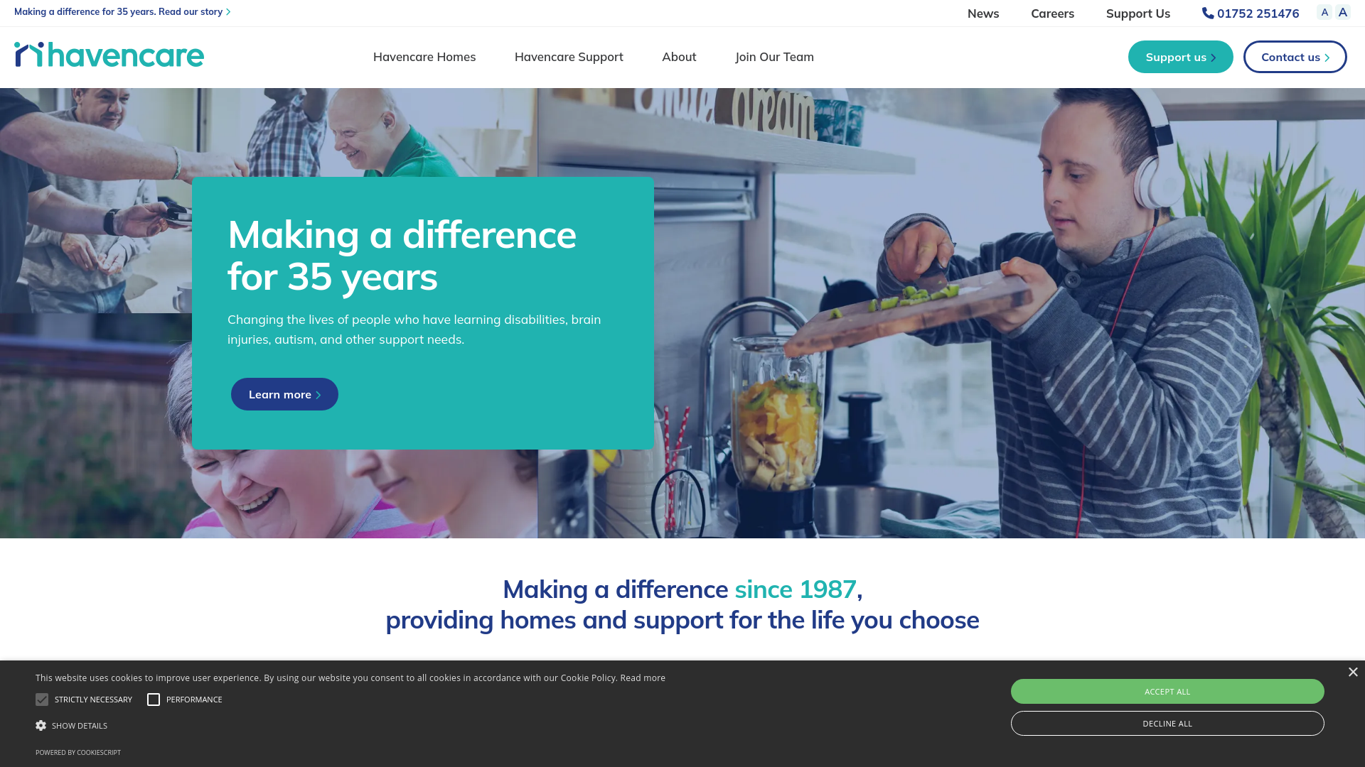Website screenshot