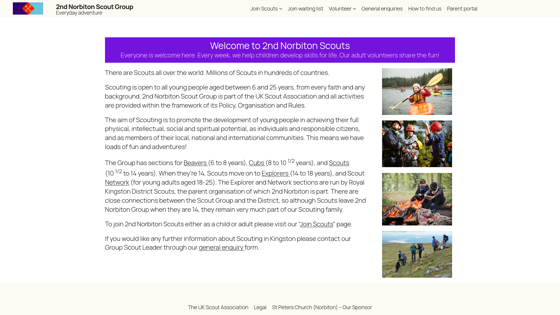 Website screenshot