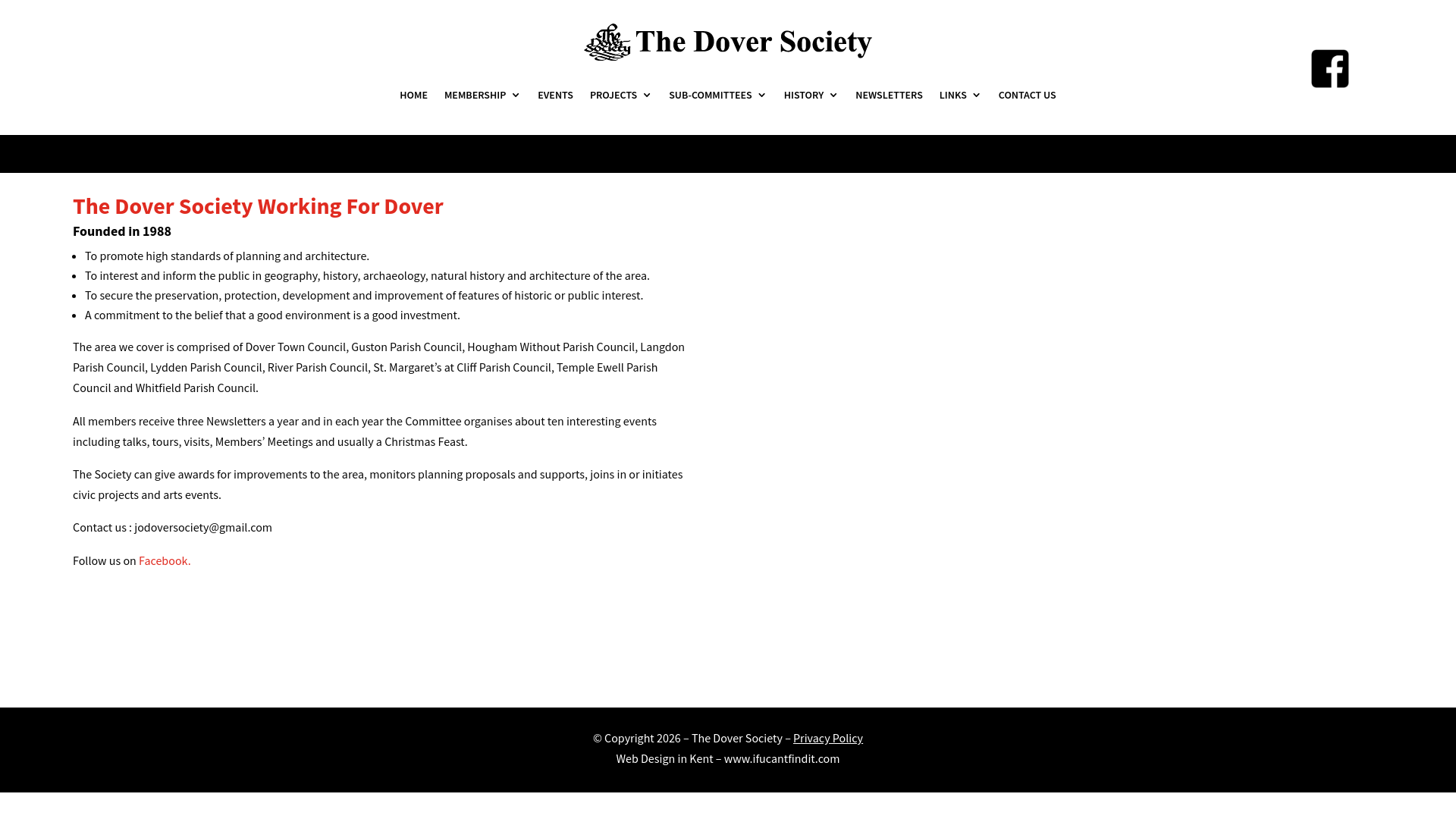Website screenshot