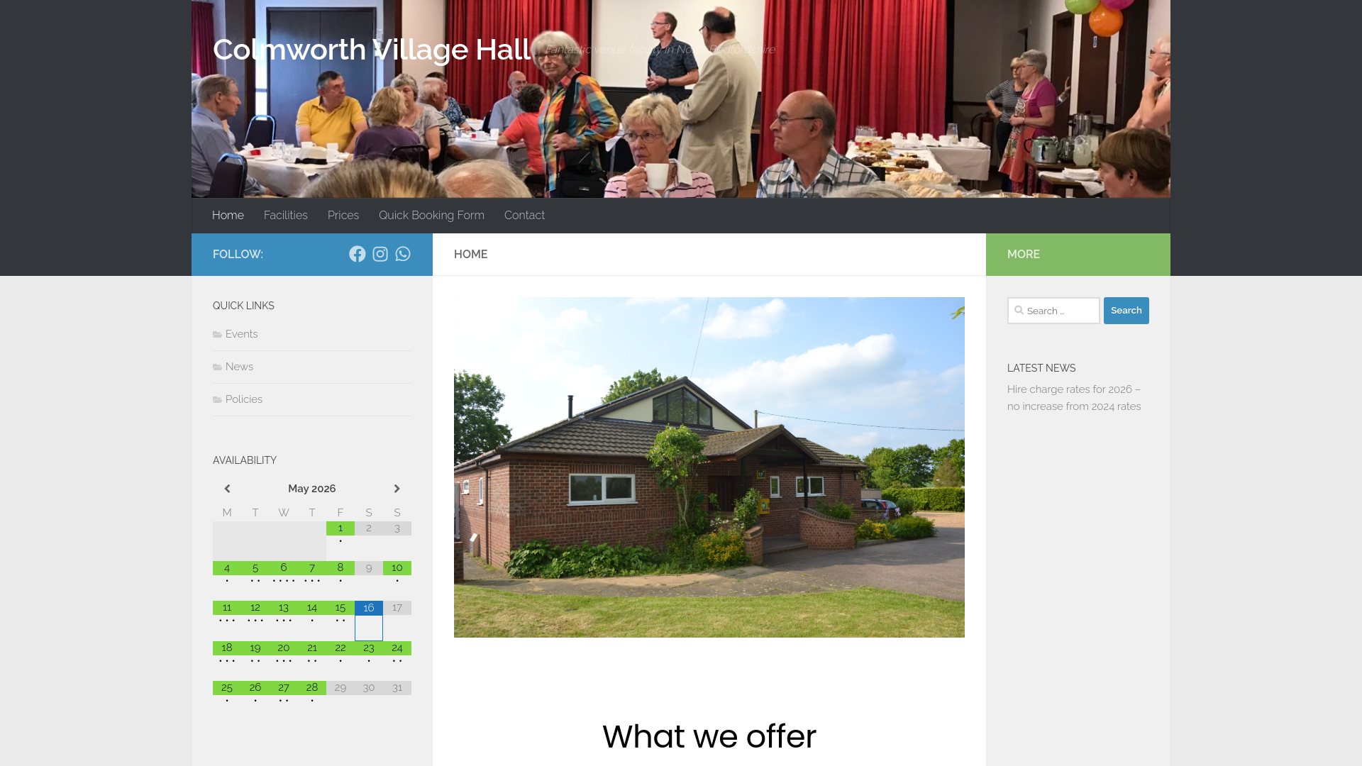 Website screenshot