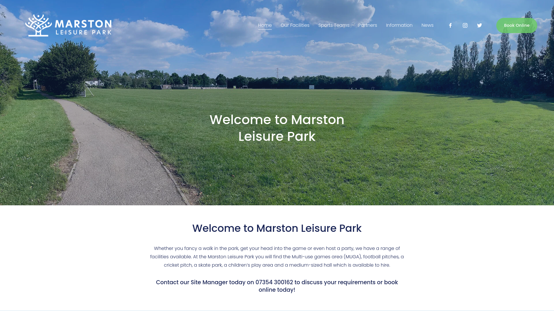 Website screenshot