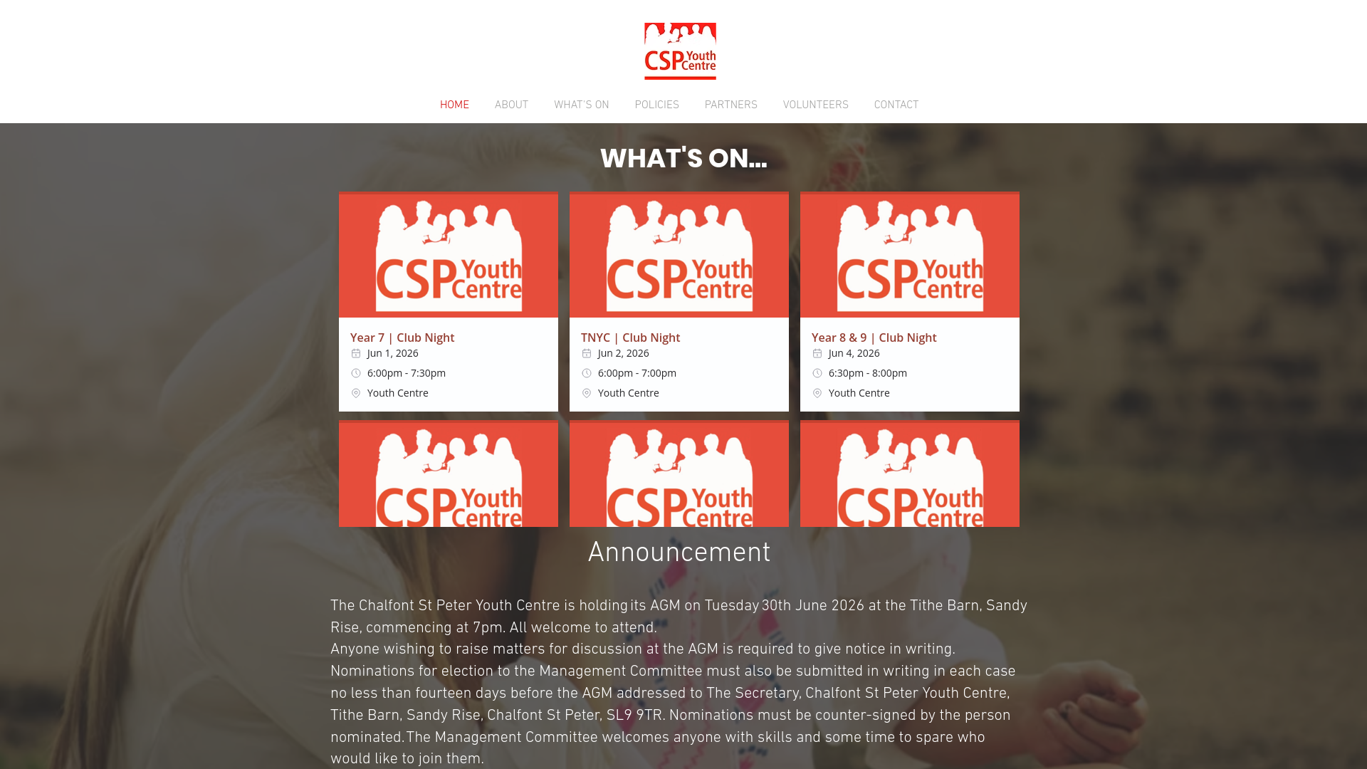 Website screenshot