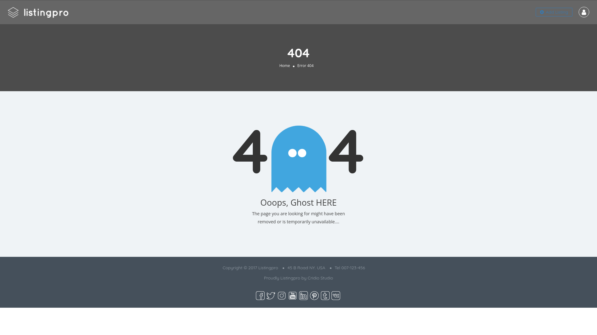 Website screenshot