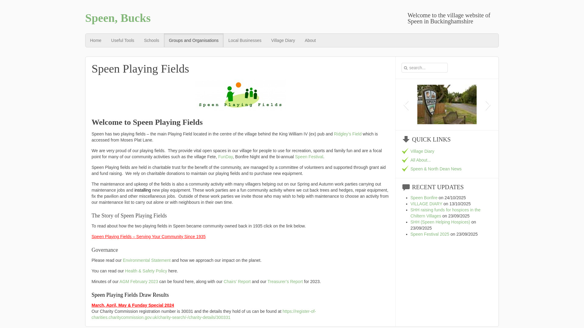 Website screenshot