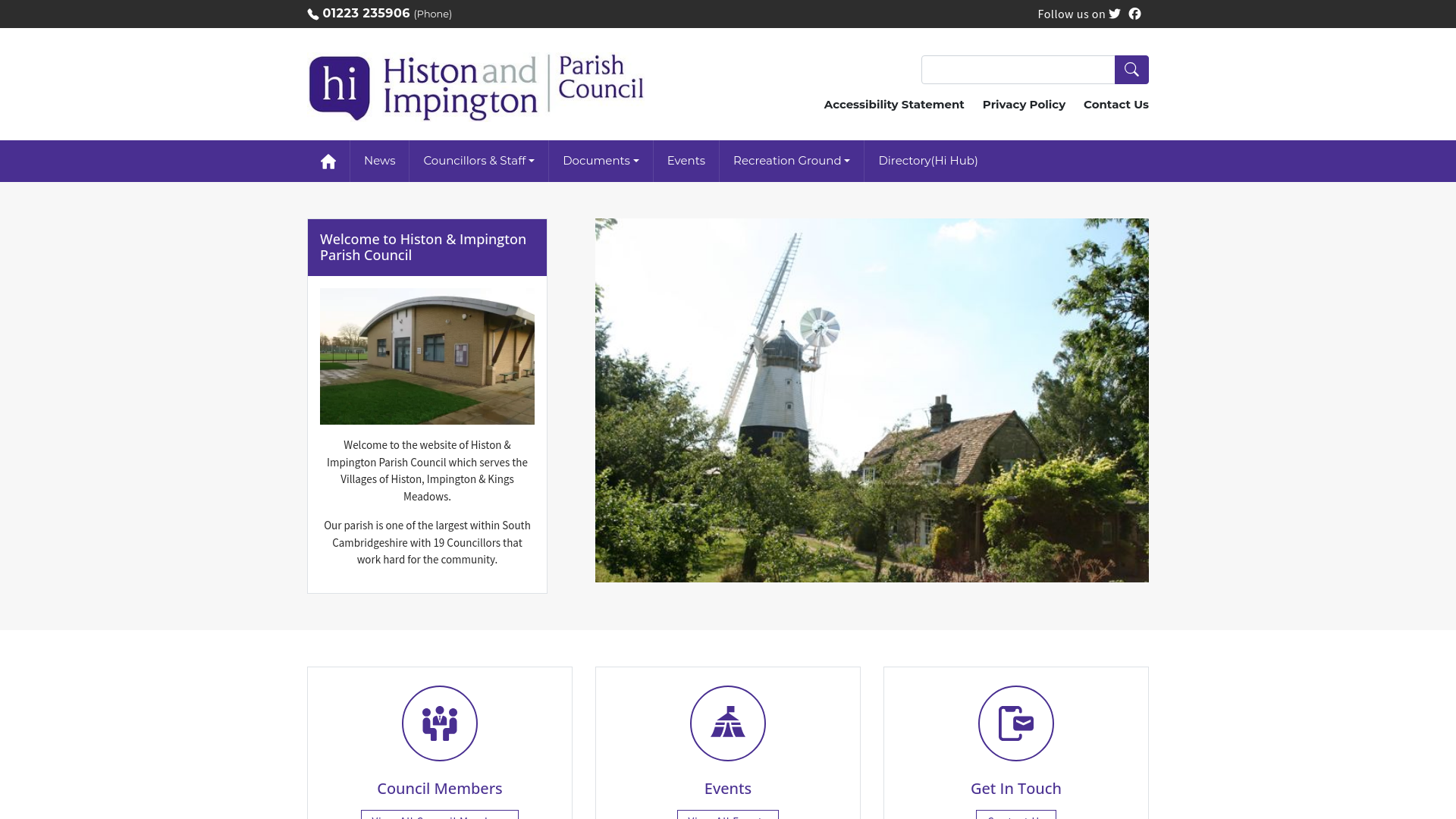Website screenshot