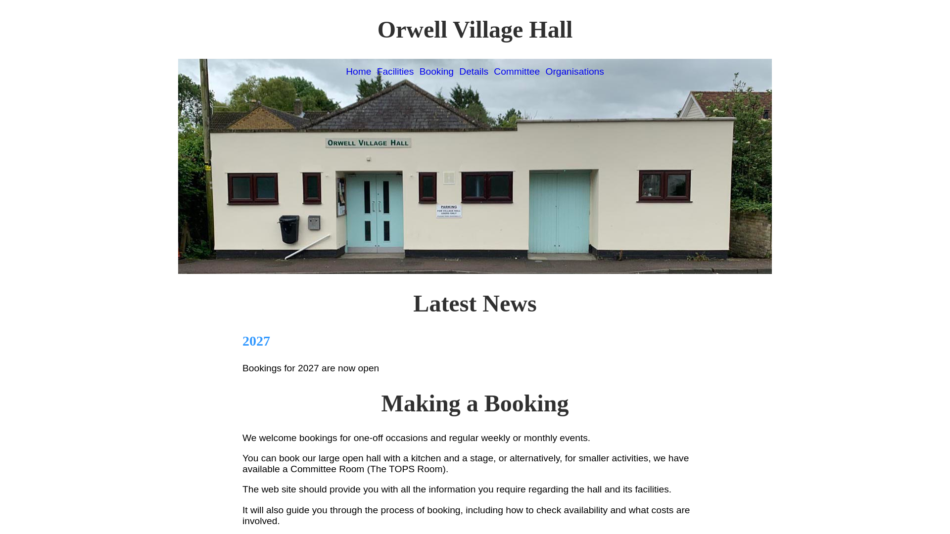 Website screenshot