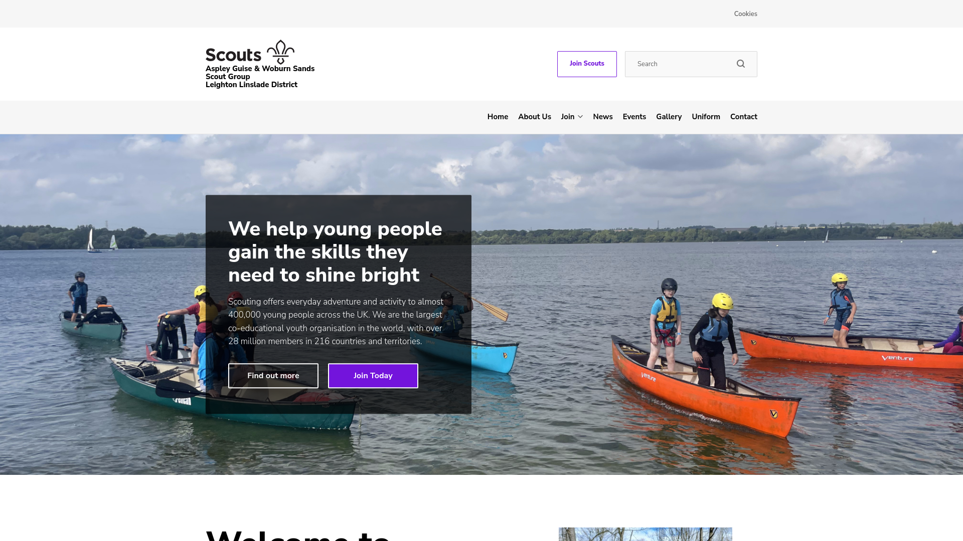 Website screenshot