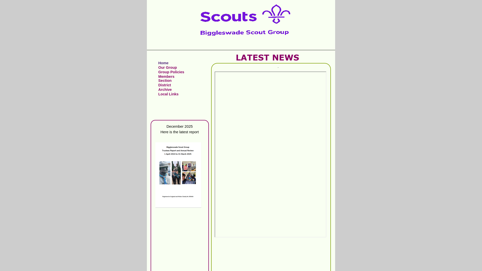 Website screenshot