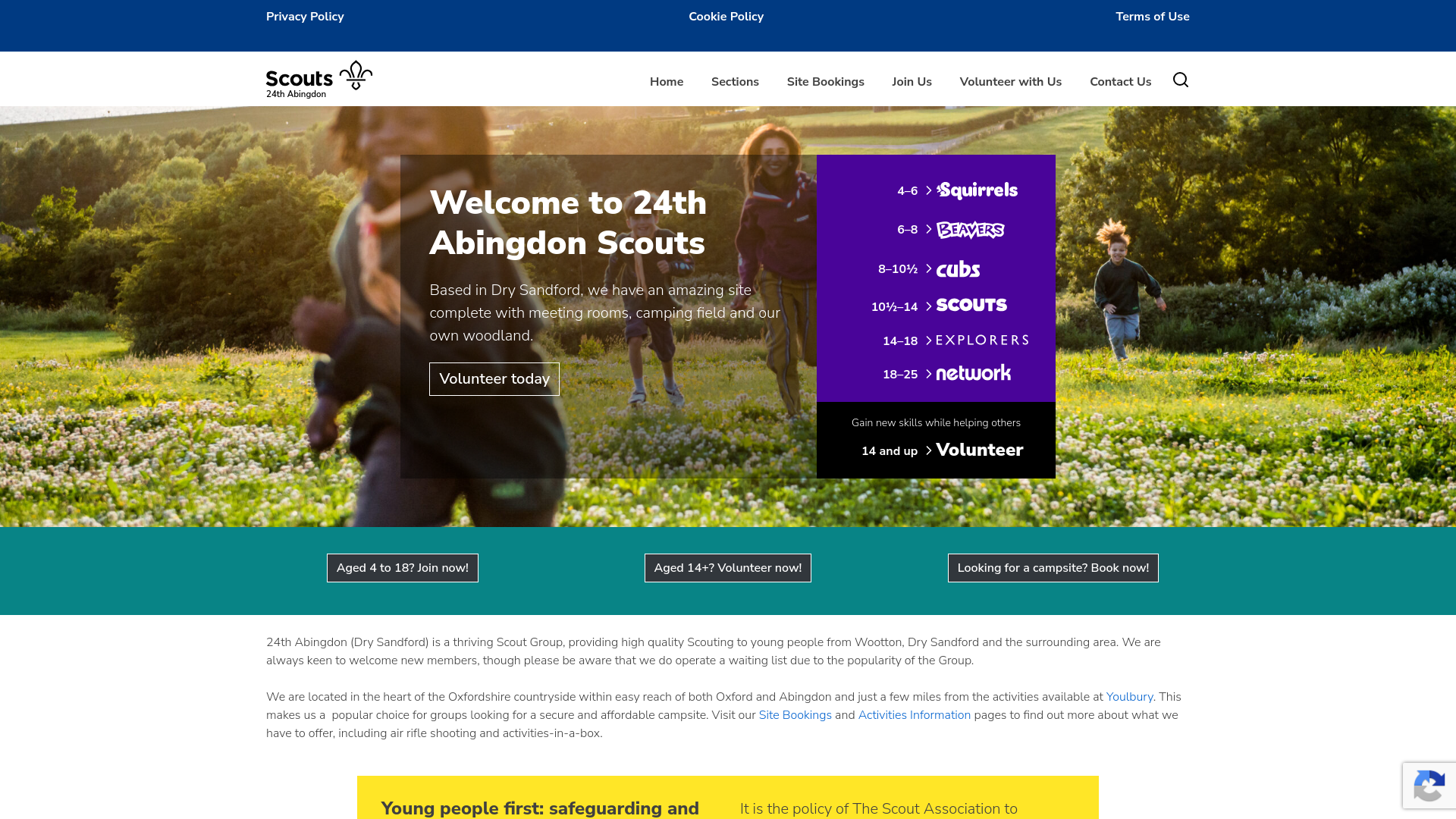 Website screenshot