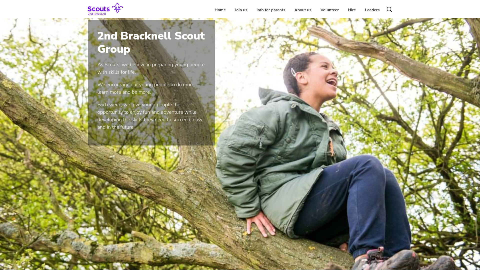 Website screenshot