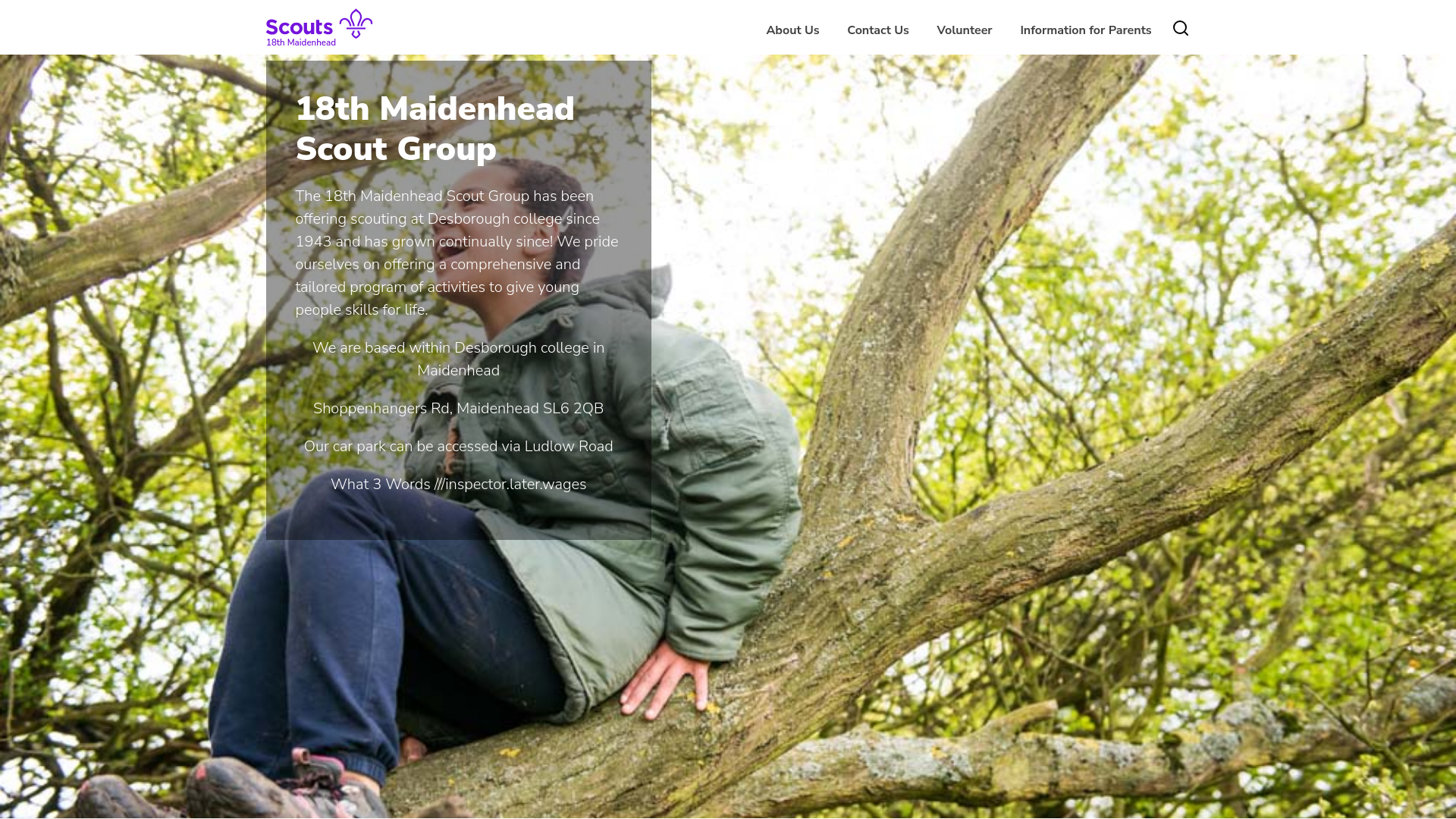Website screenshot