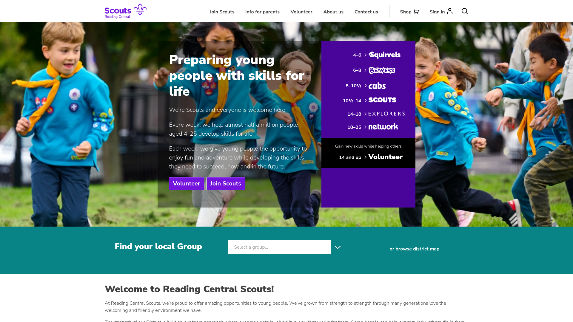 Website screenshot