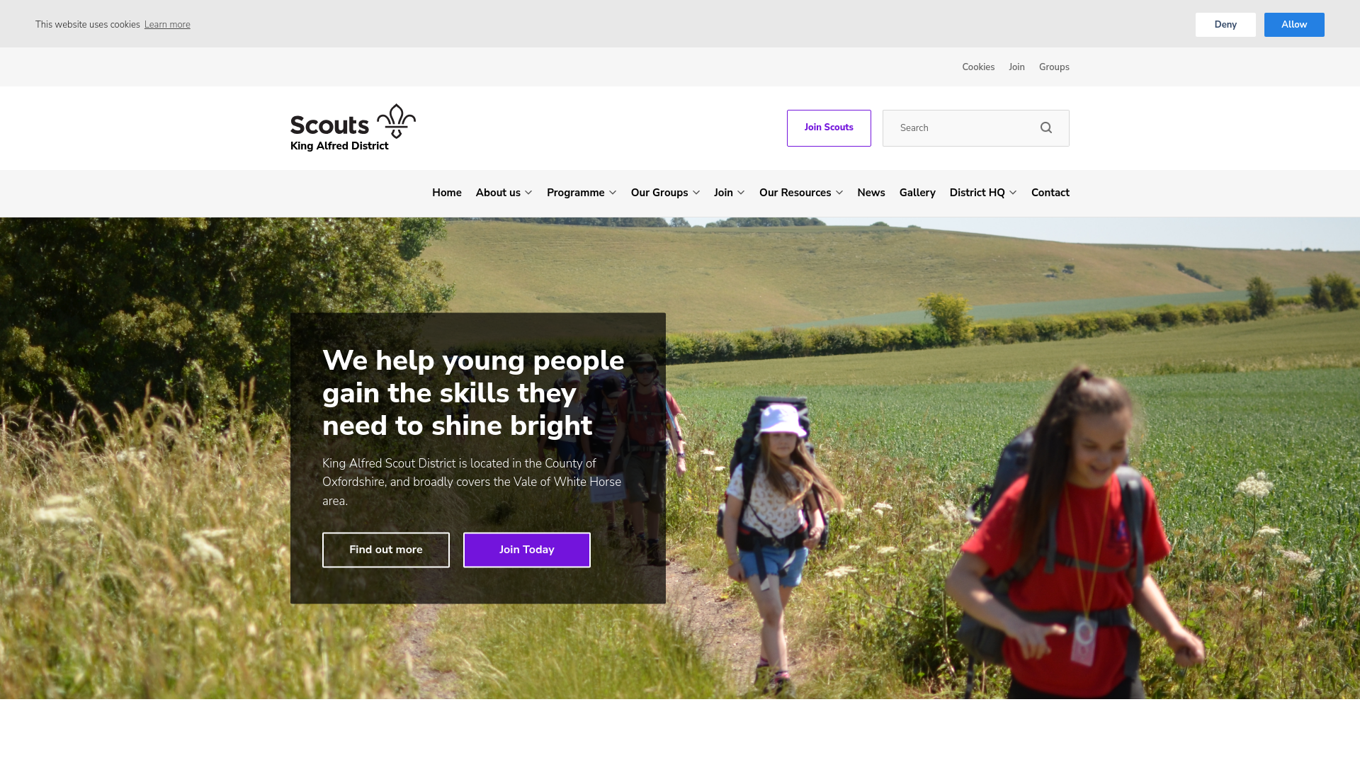 Website screenshot