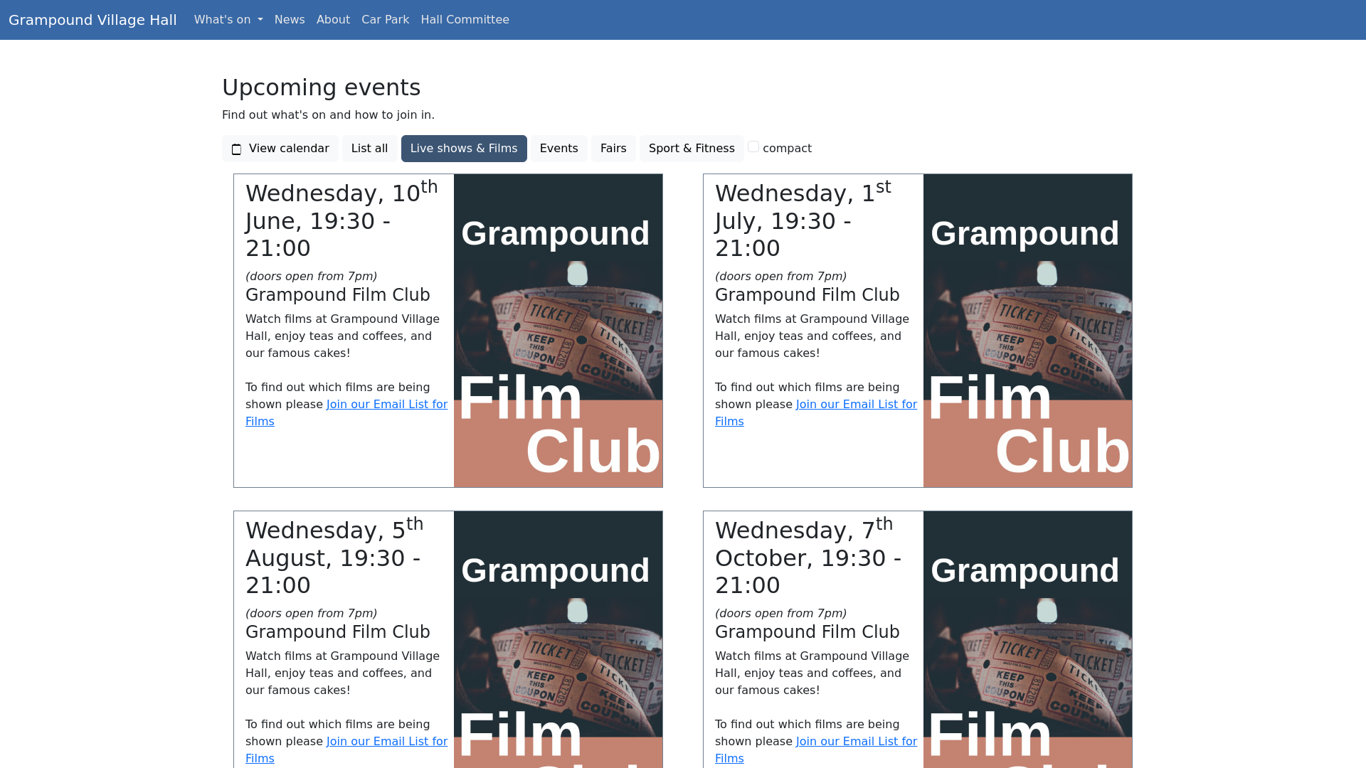 Website screenshot