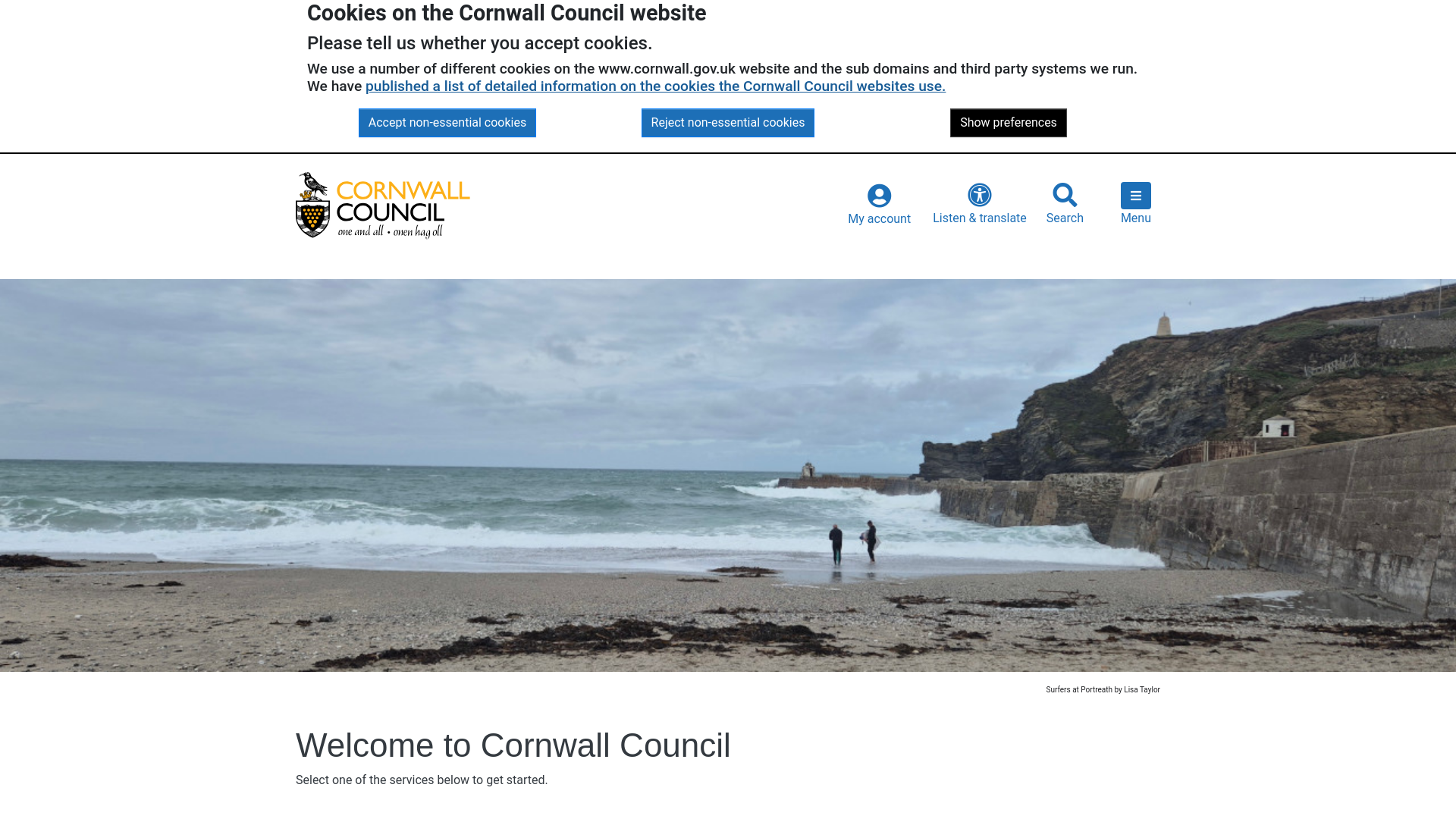 Website screenshot