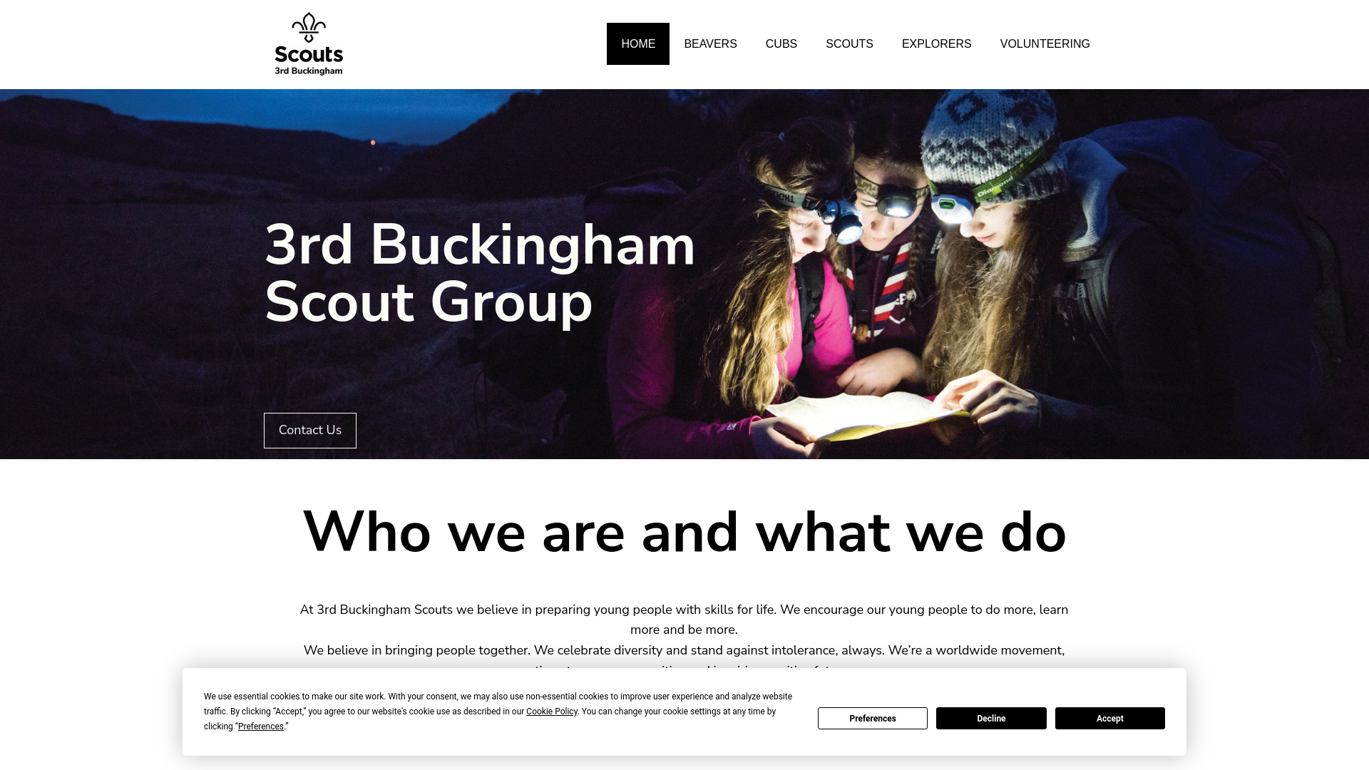Website screenshot