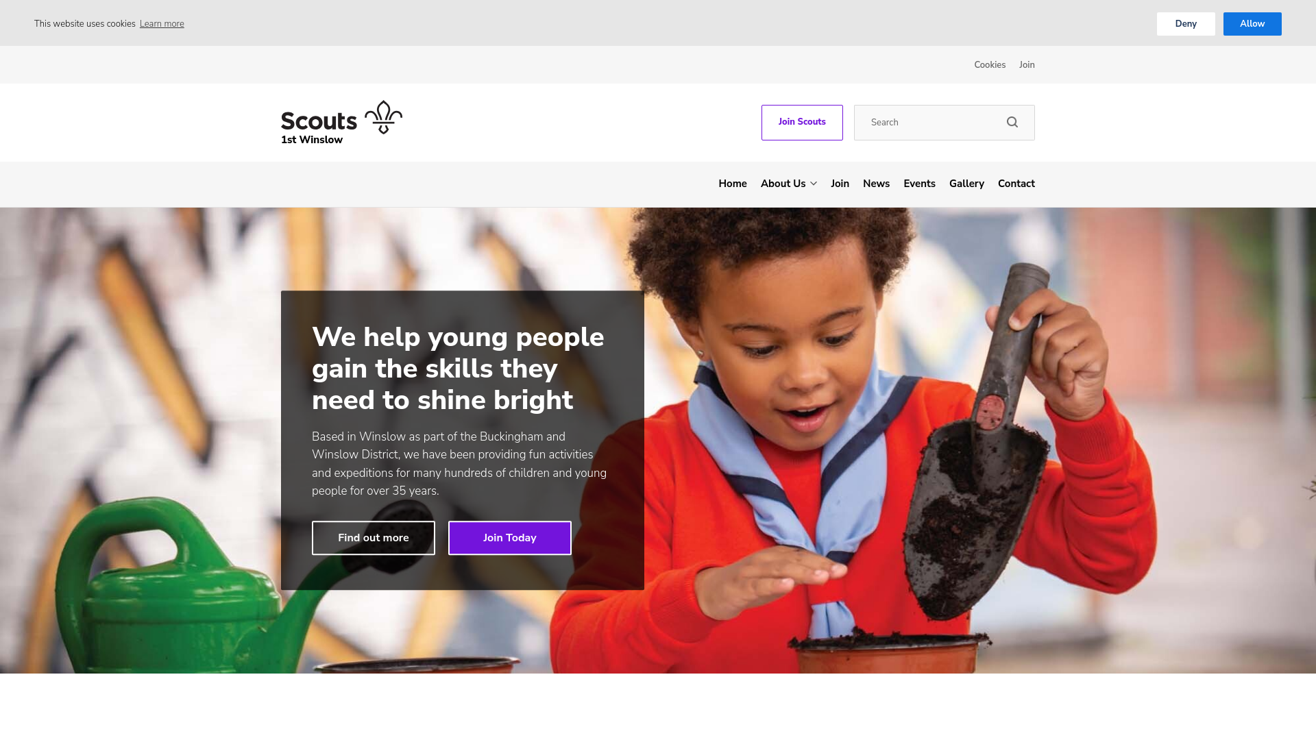 Website screenshot
