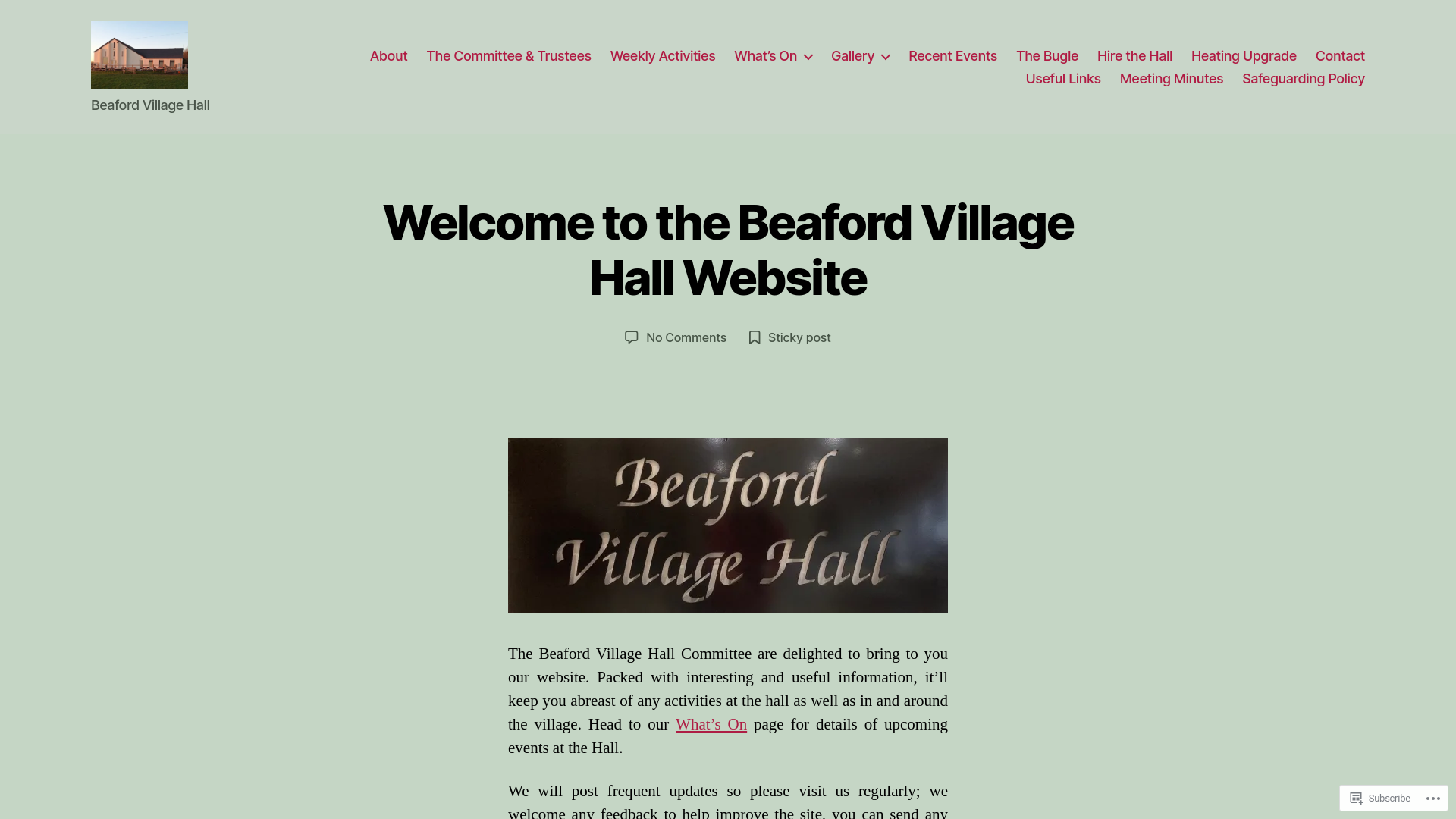 Website screenshot