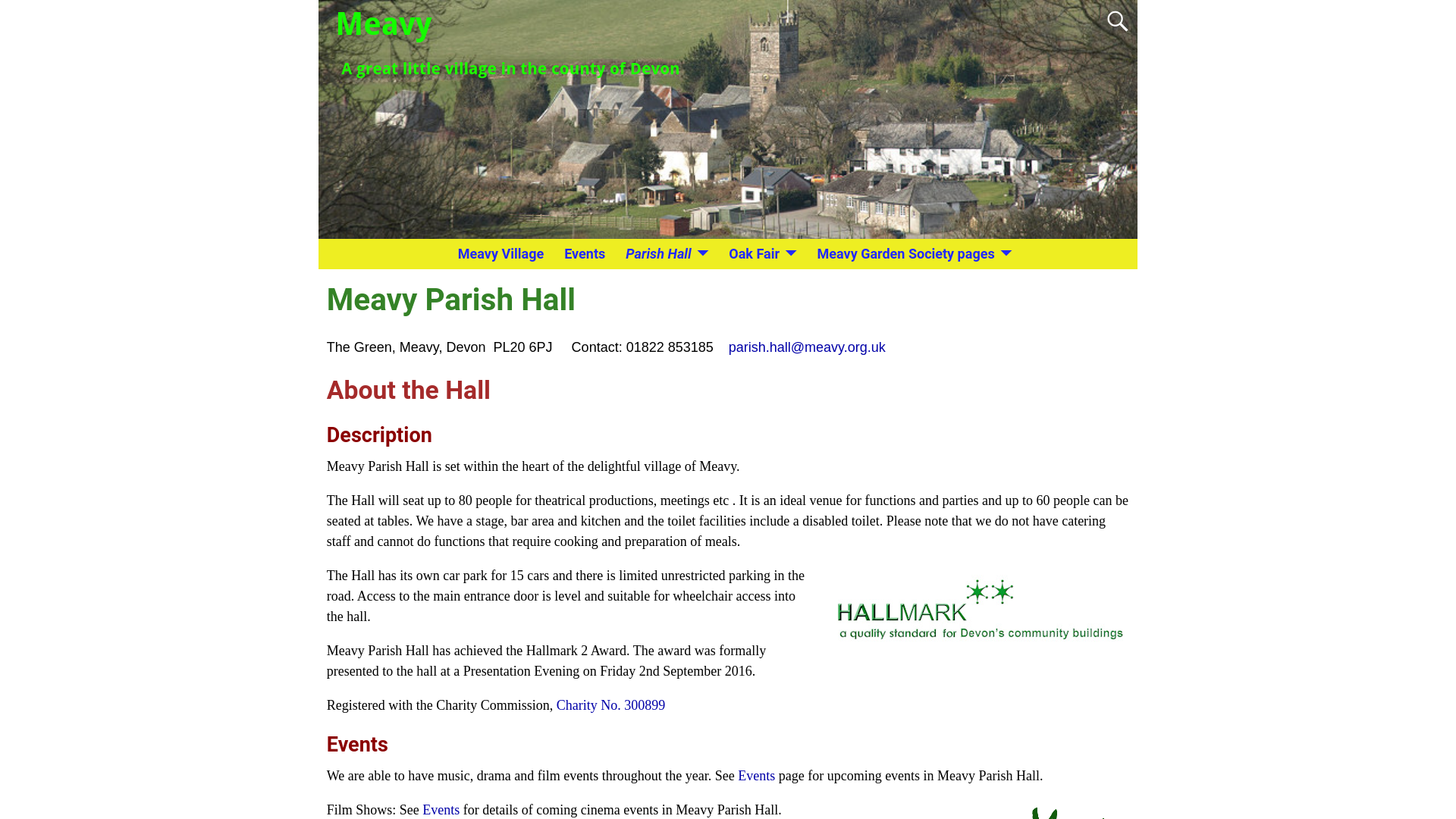 Website screenshot