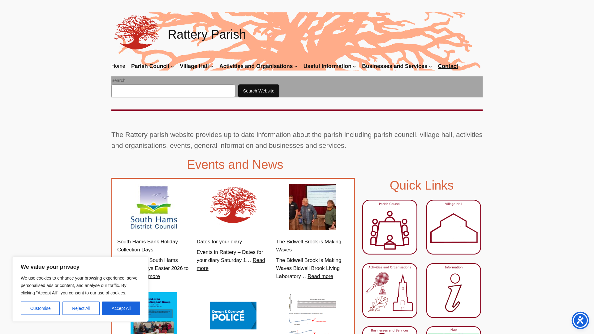 Website screenshot