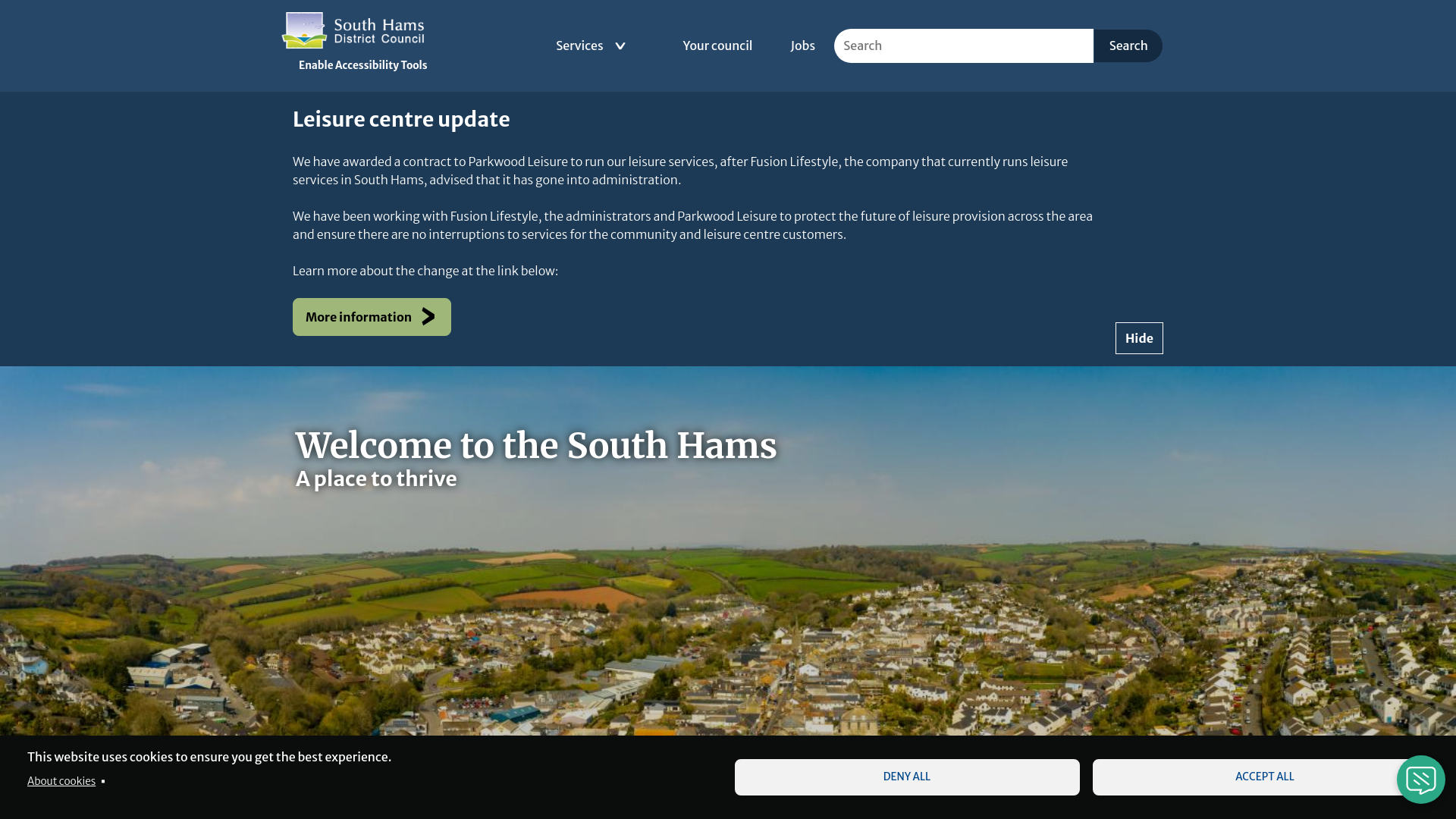 Website screenshot