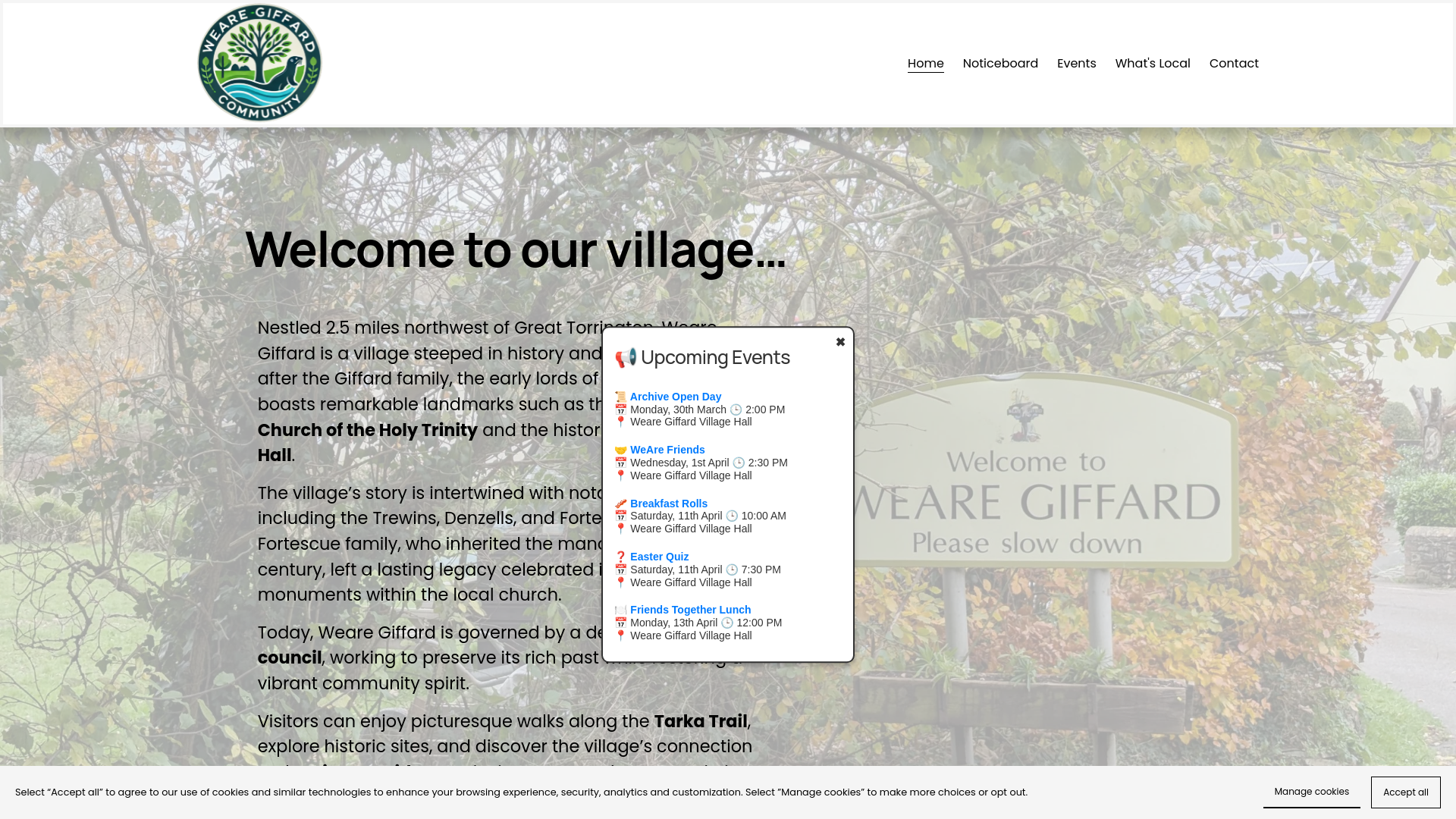 Website screenshot