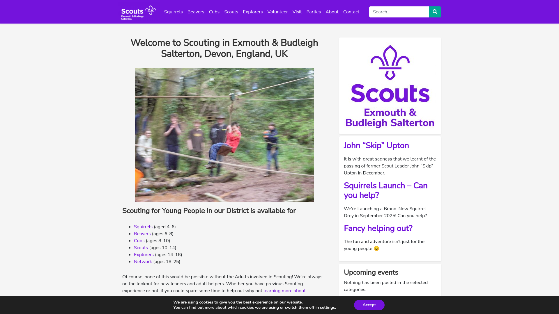 Website screenshot