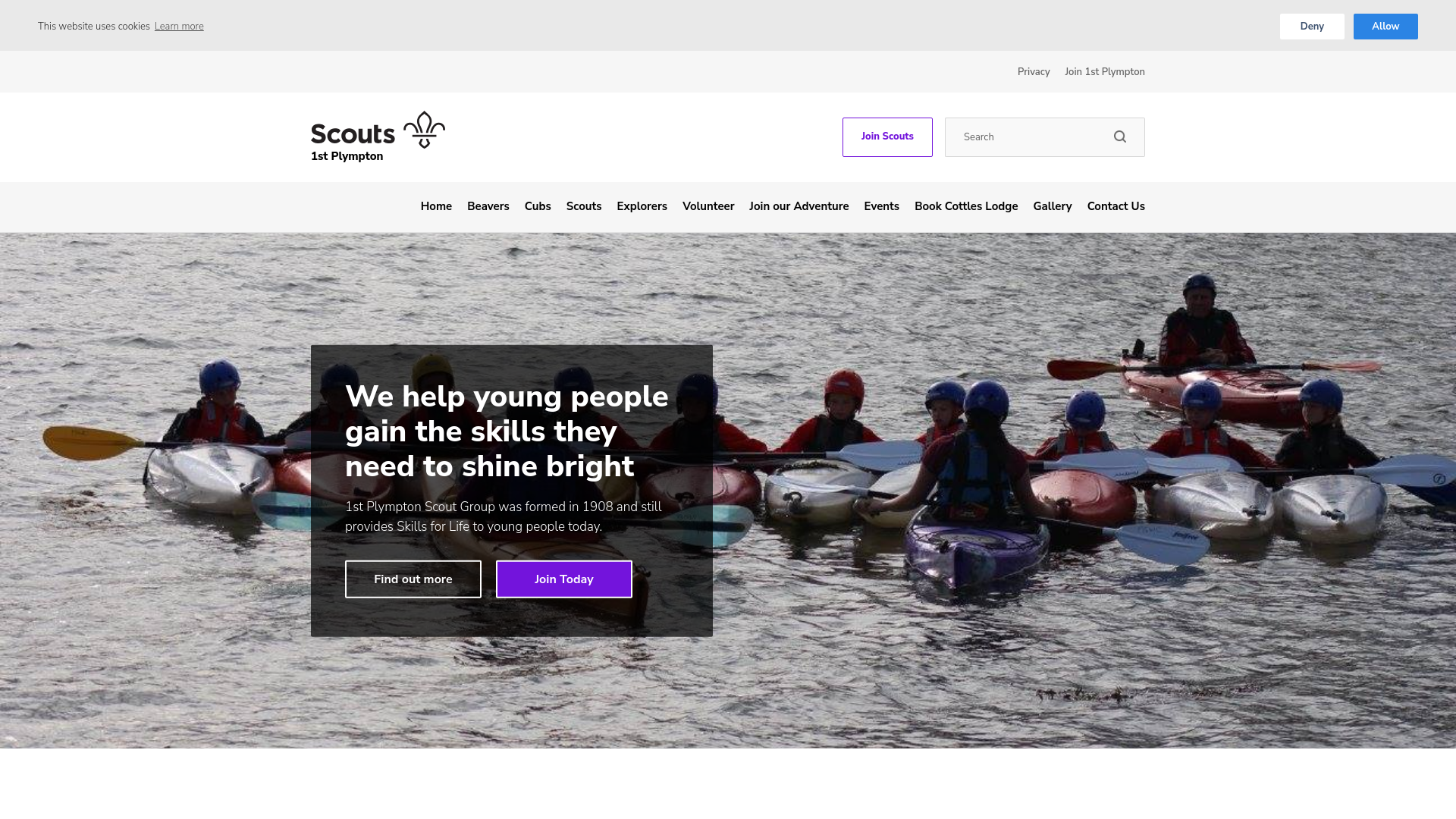 Website screenshot