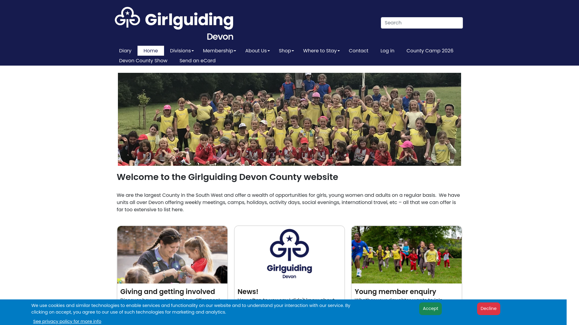 Website screenshot