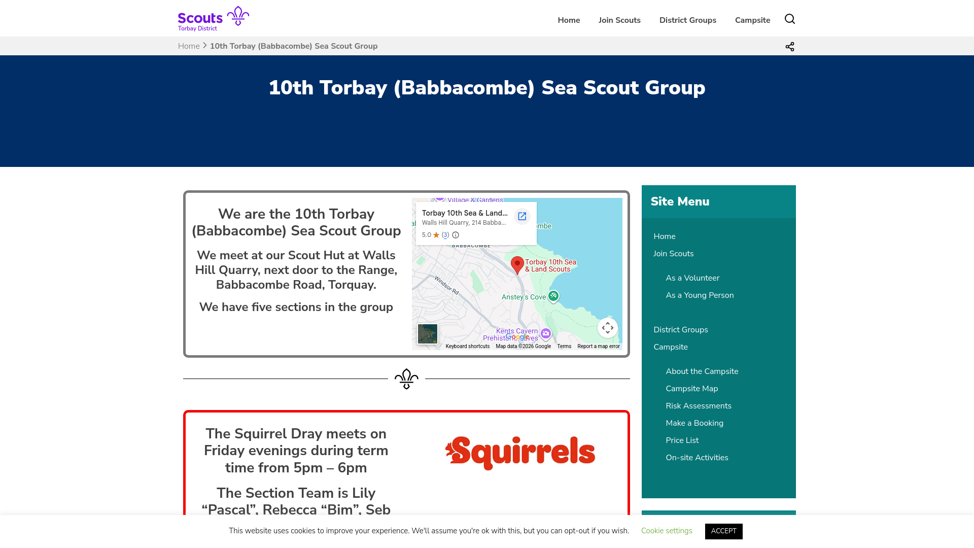 Website screenshot