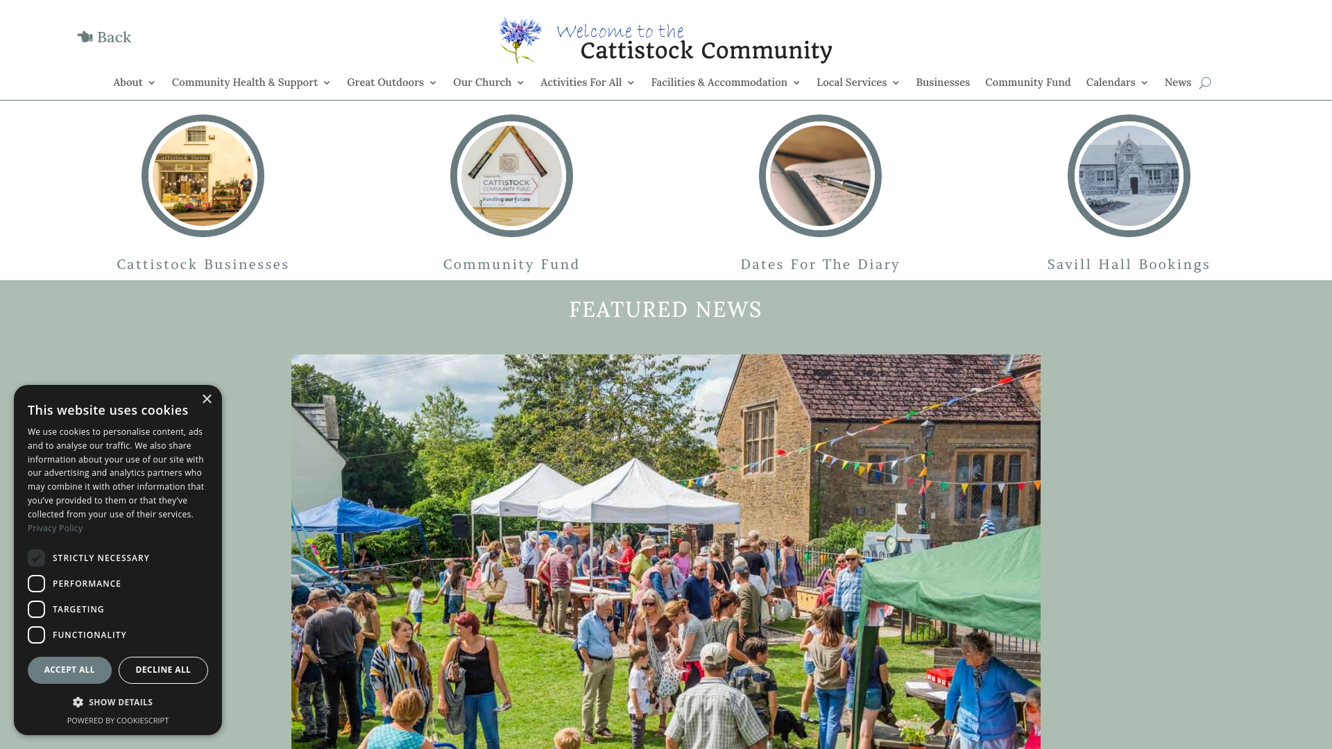 Website screenshot