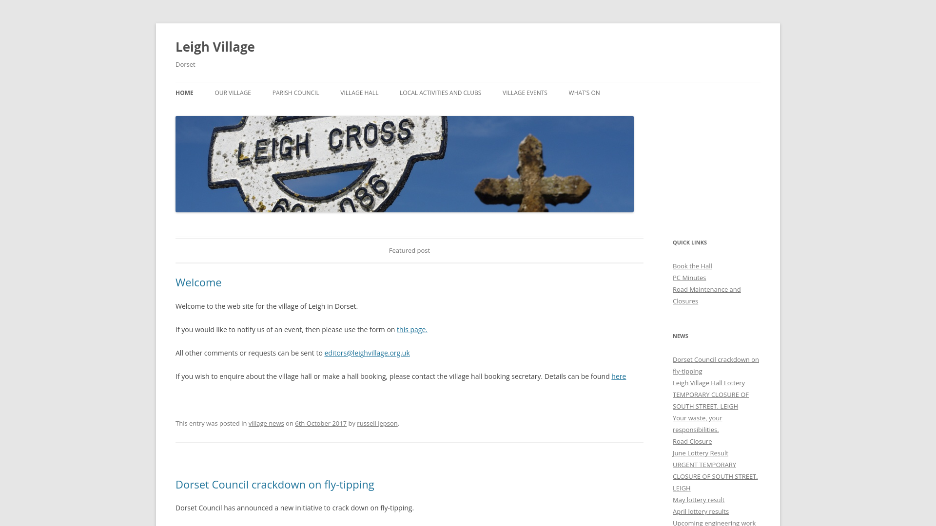 Website screenshot