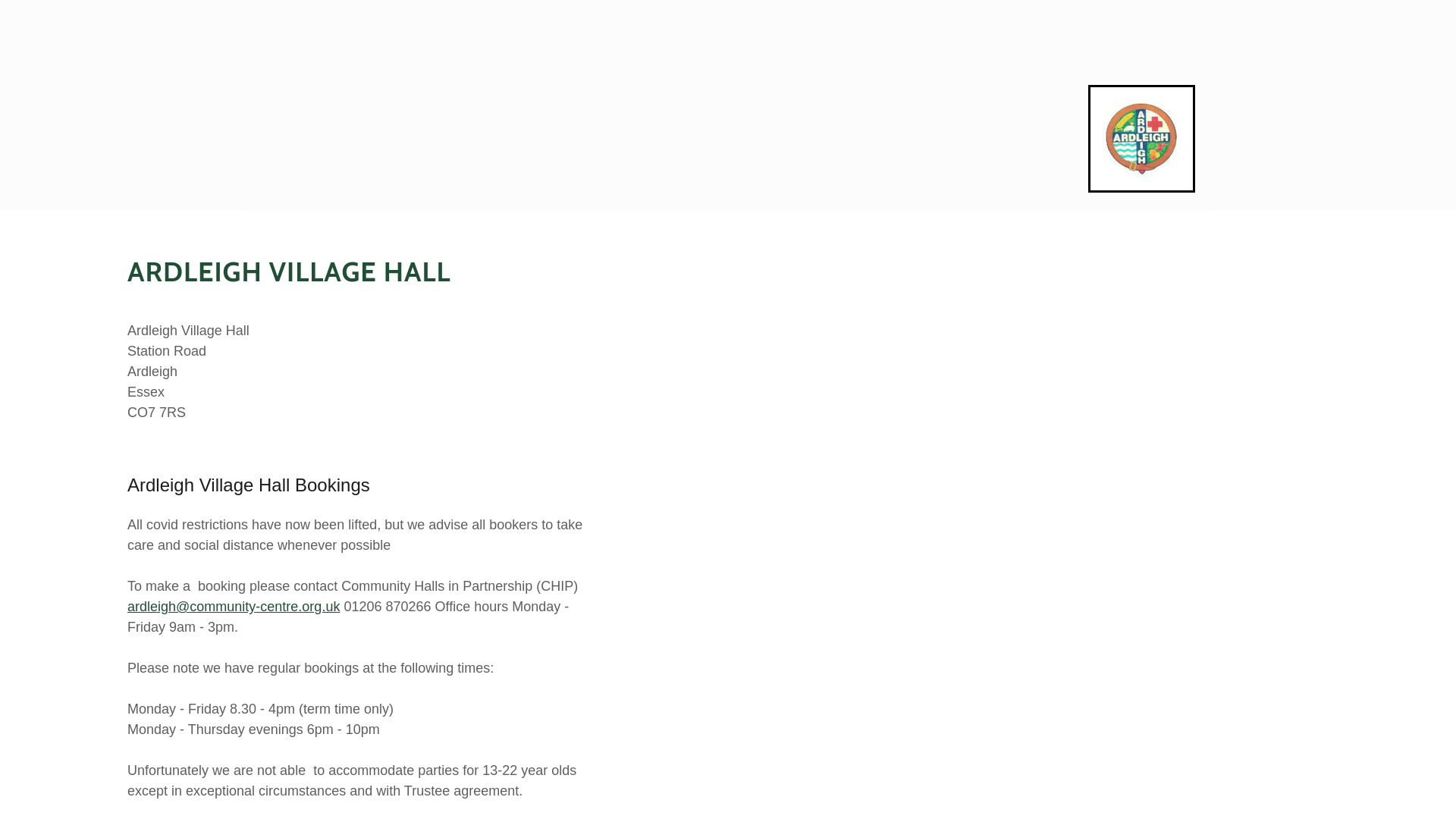 Website screenshot