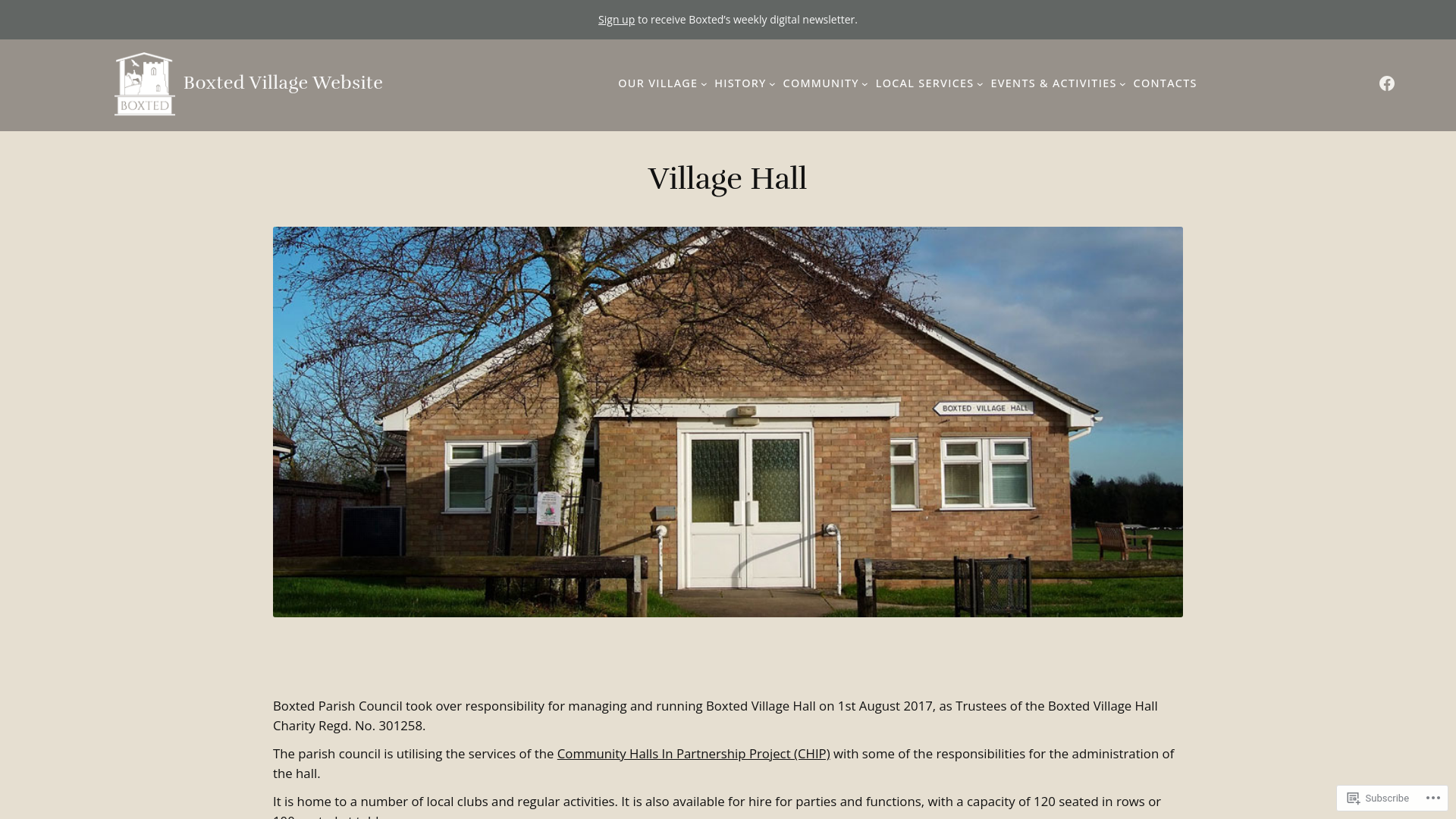 Website screenshot