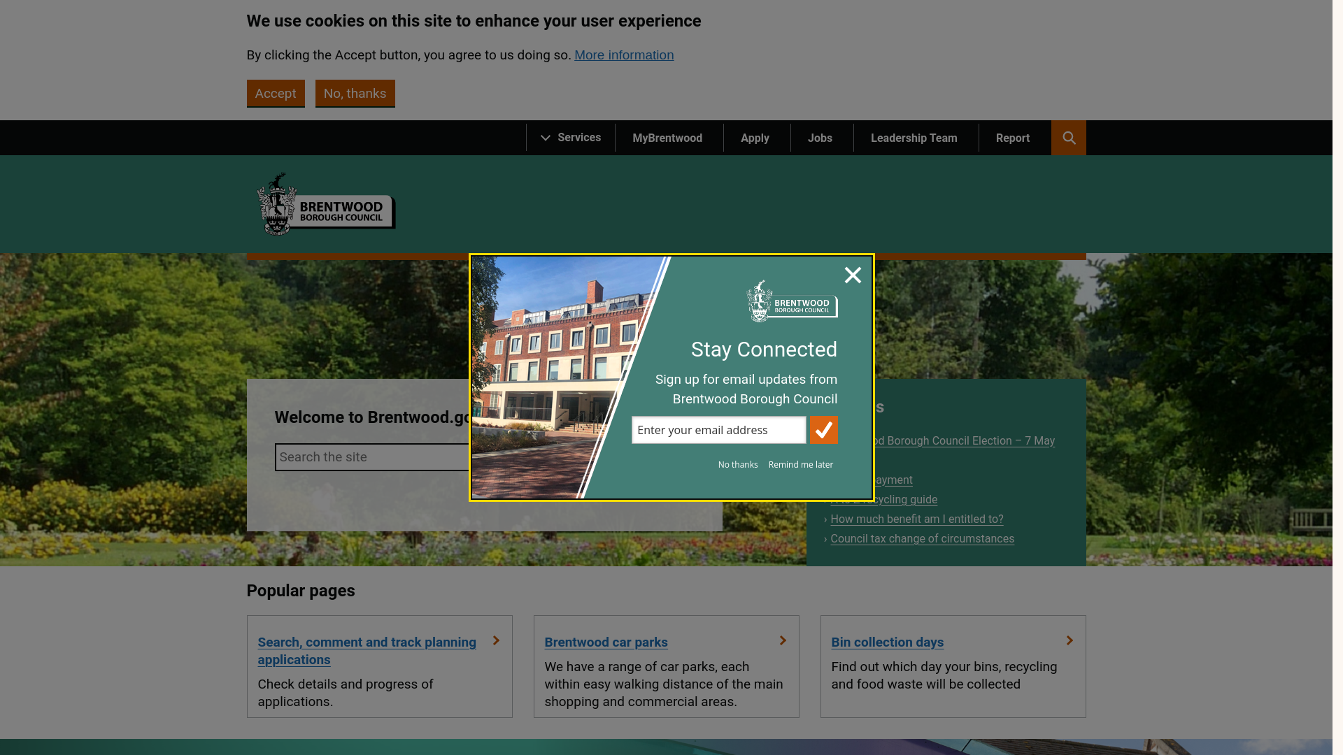 Website screenshot