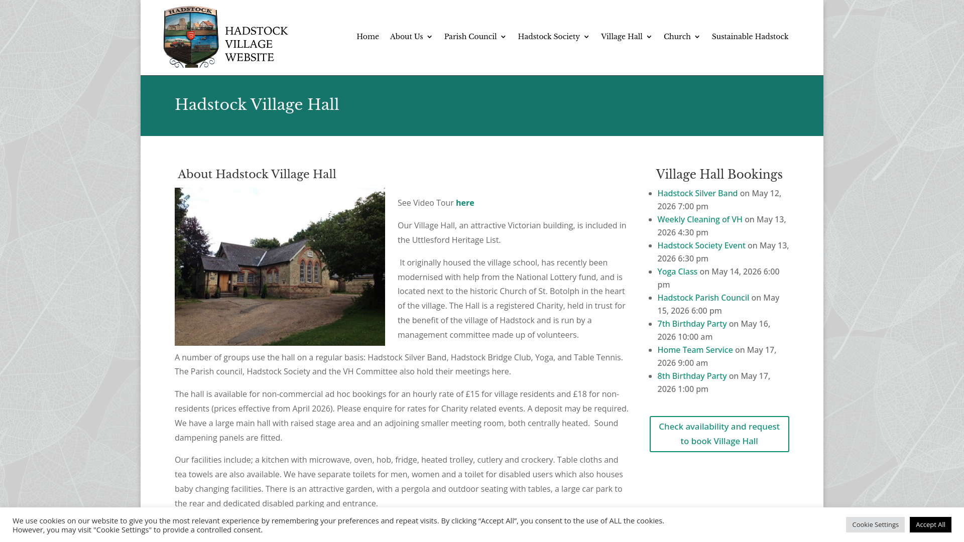 Website screenshot