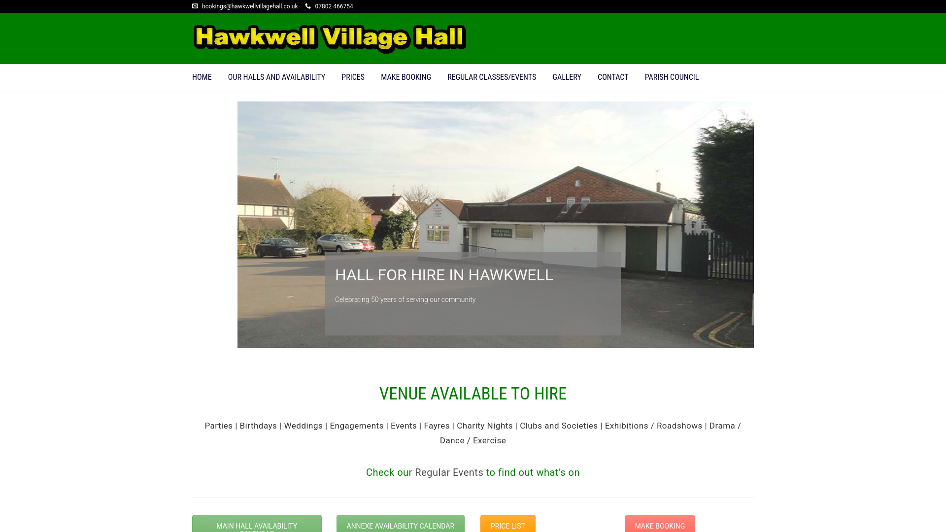 Website screenshot