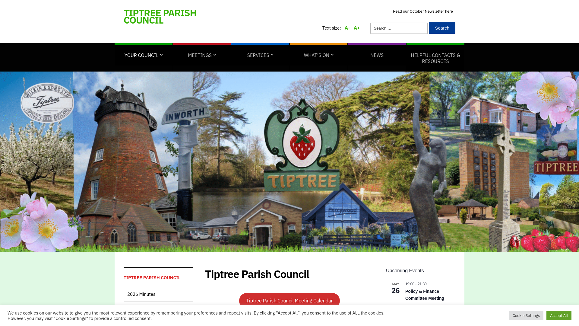 Website screenshot