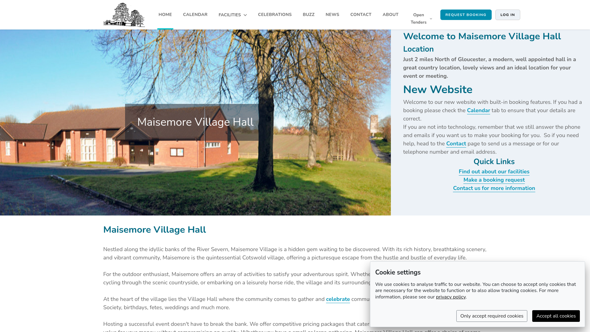 Website screenshot