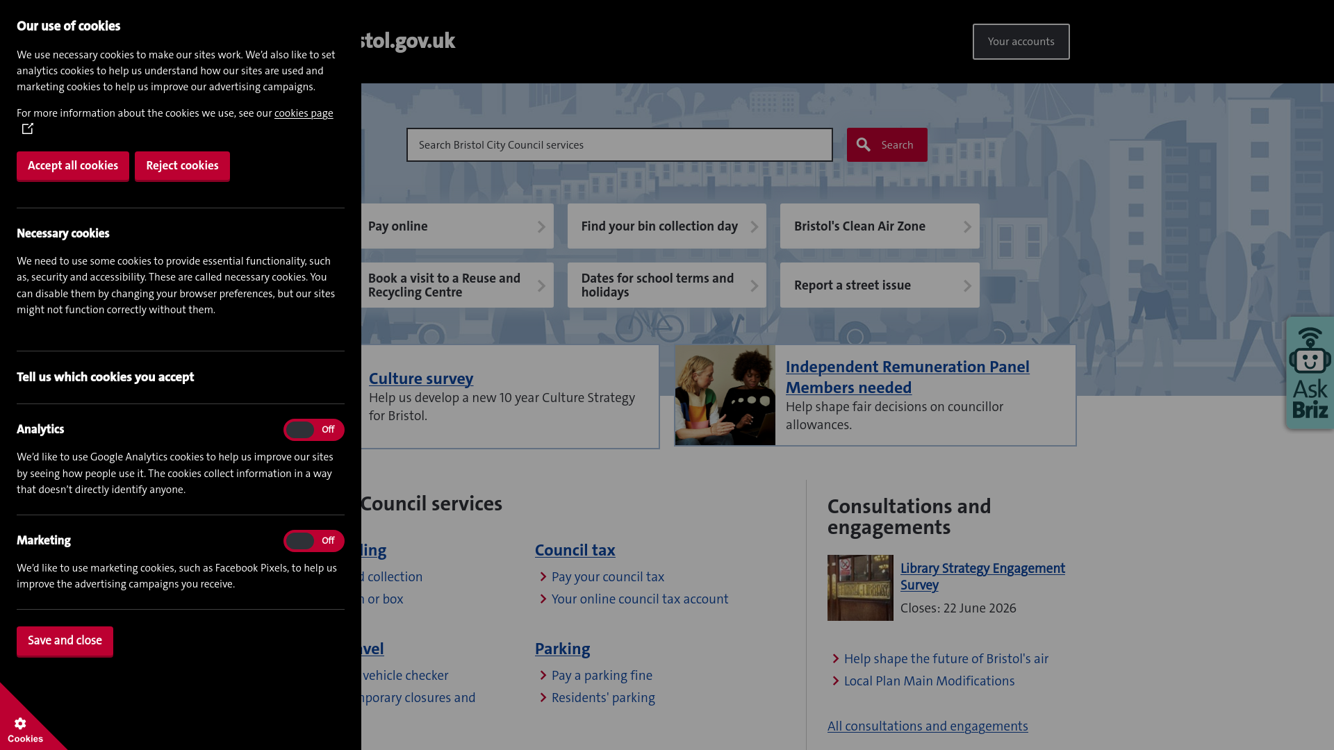 Website screenshot
