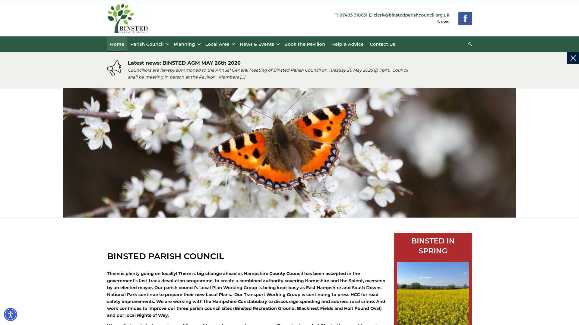 Website screenshot