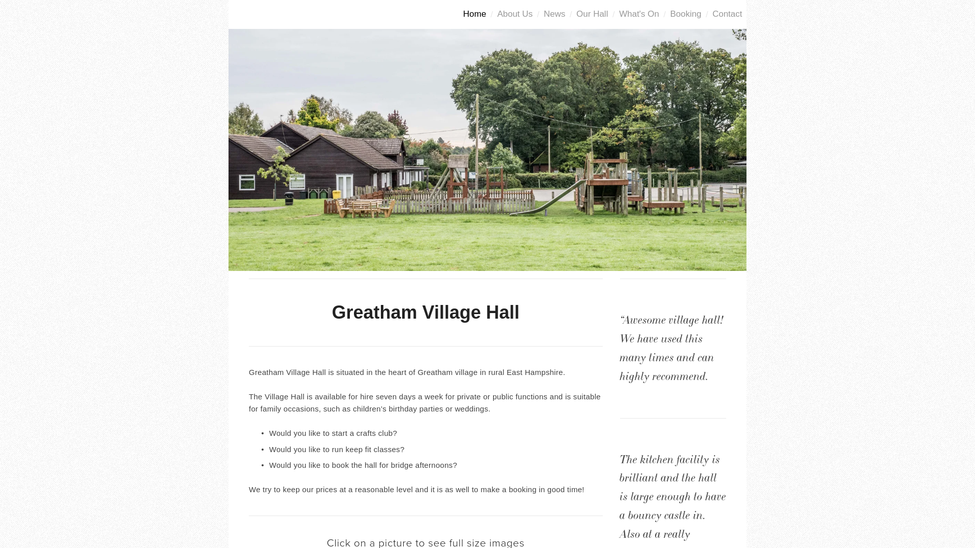 Website screenshot