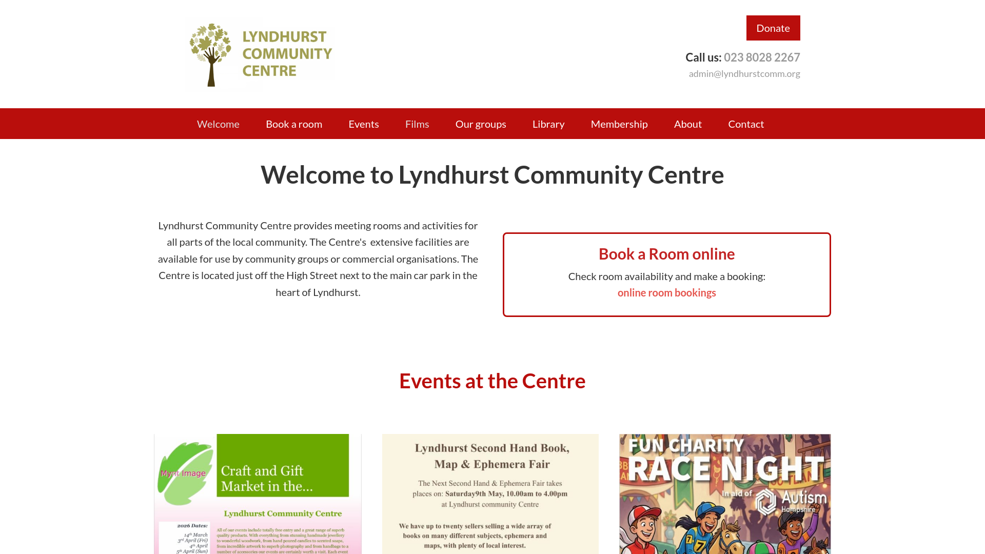 Website screenshot
