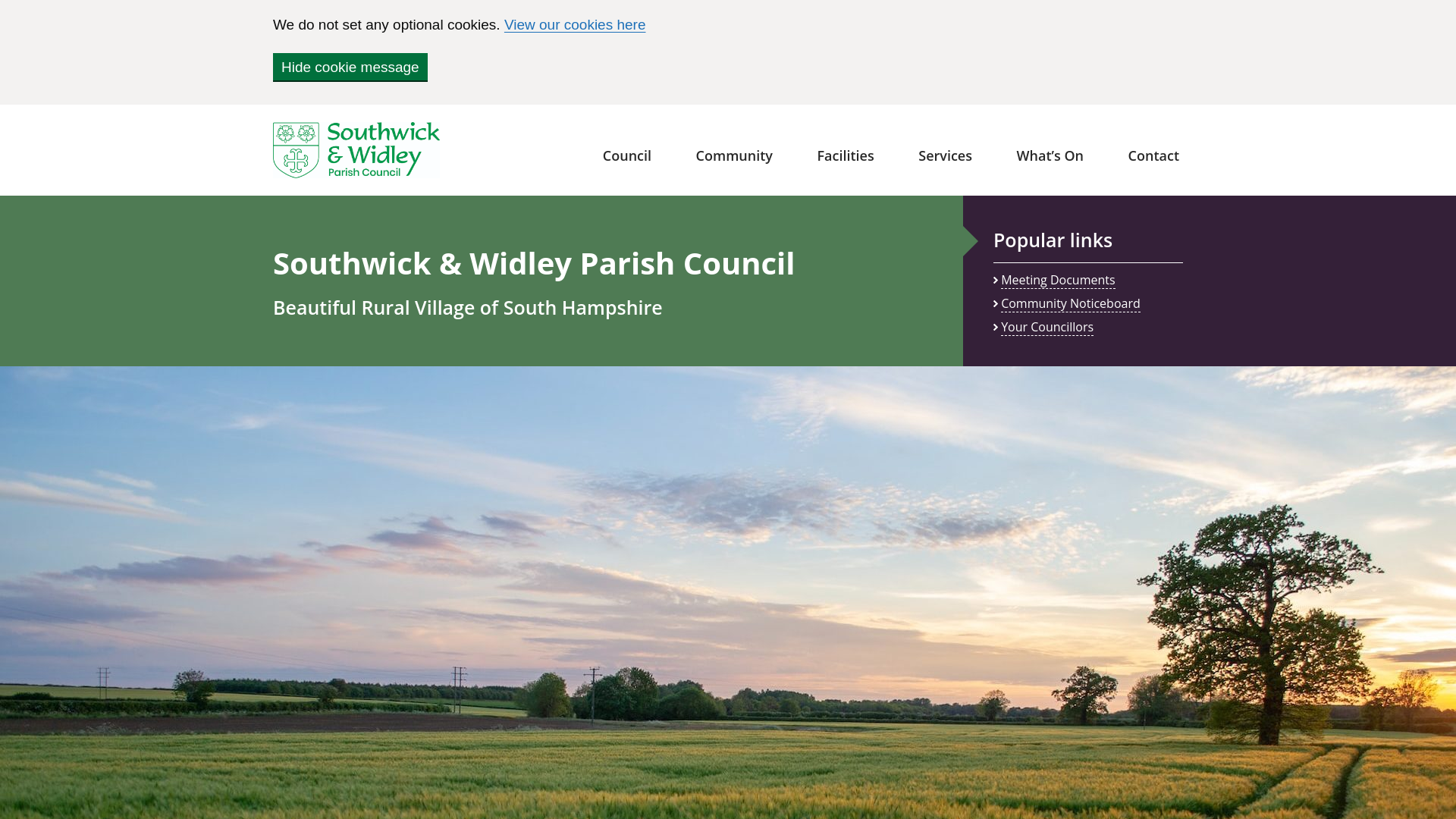 Website screenshot