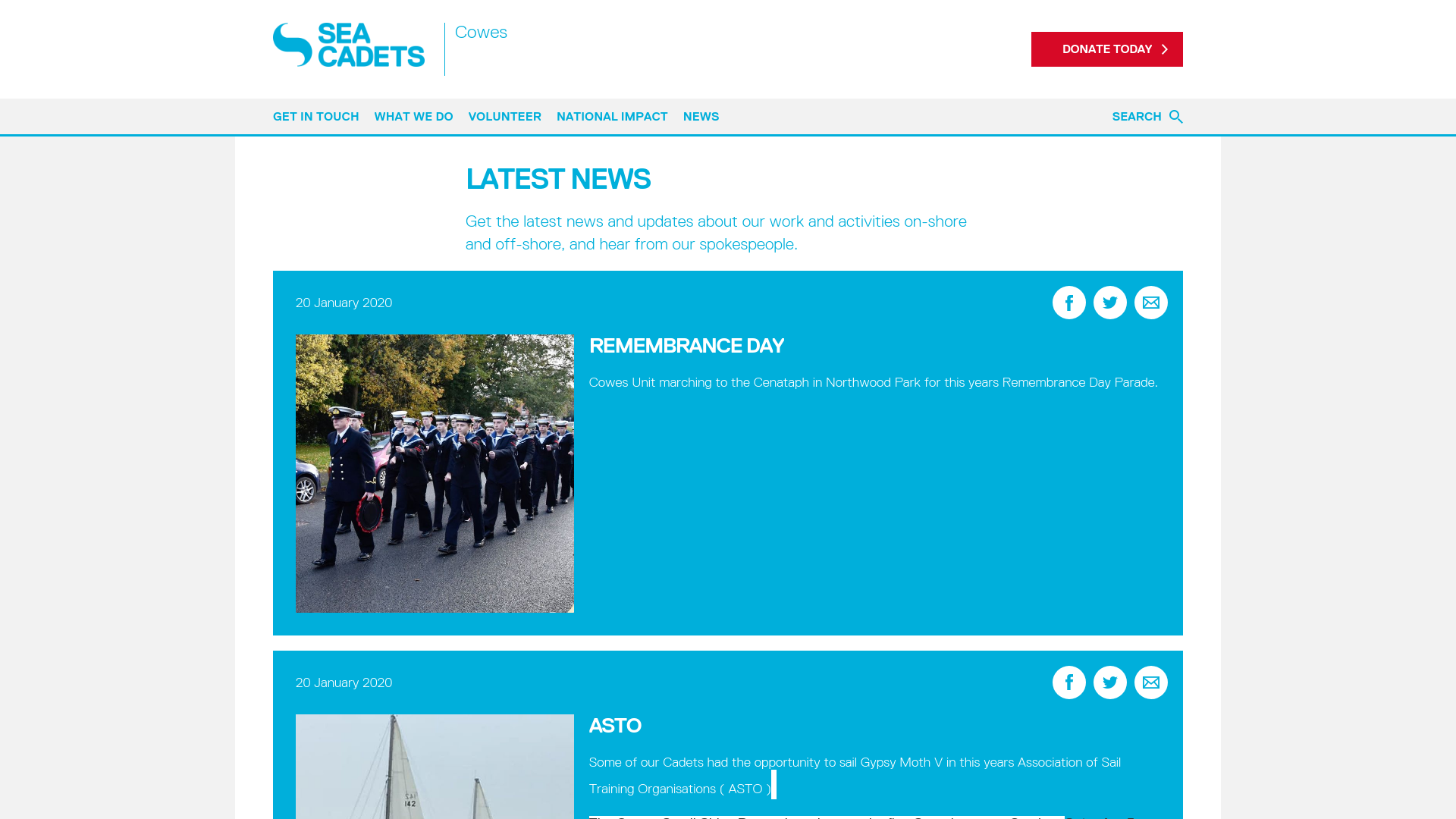 Website screenshot