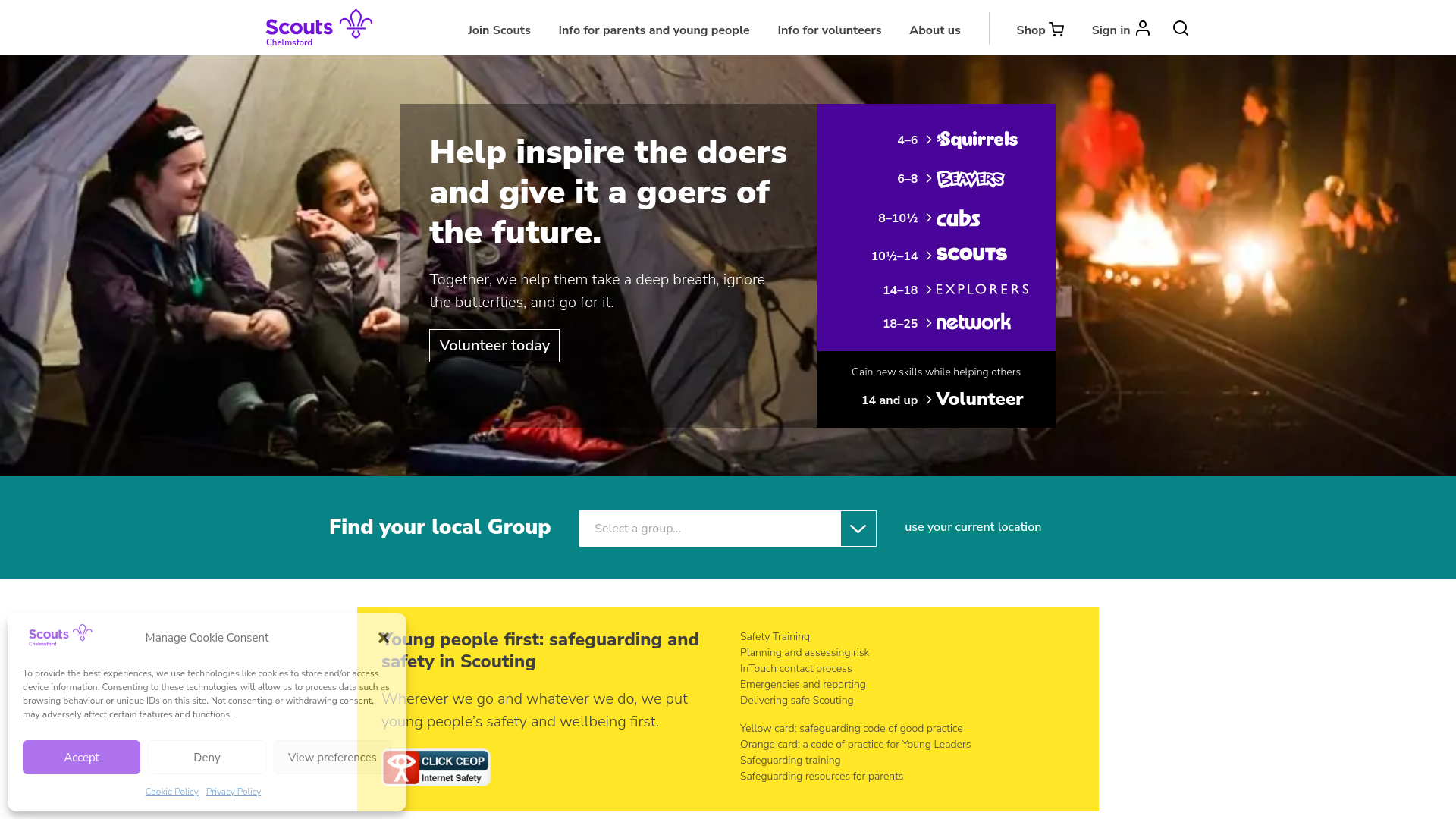 Website screenshot